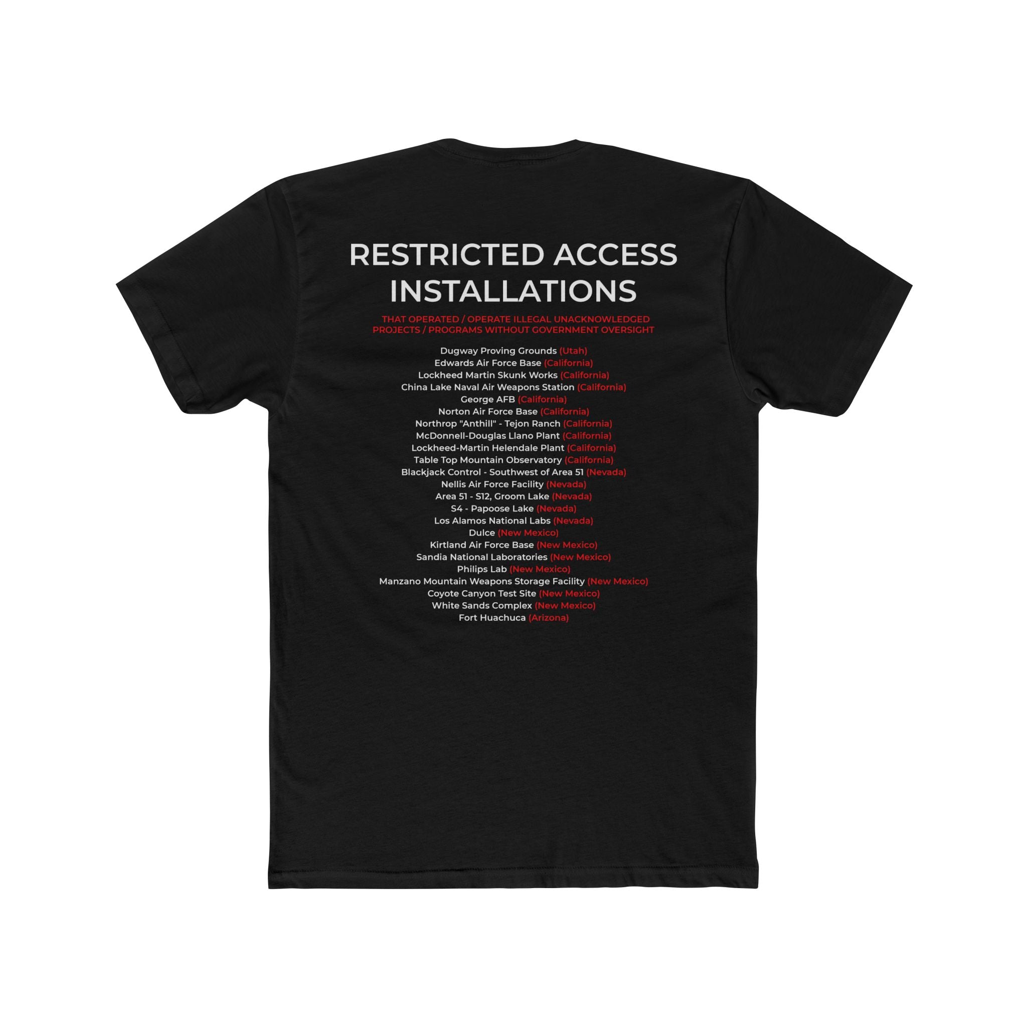 Area 52 Alien UFO Conspiracy Cotton Tee