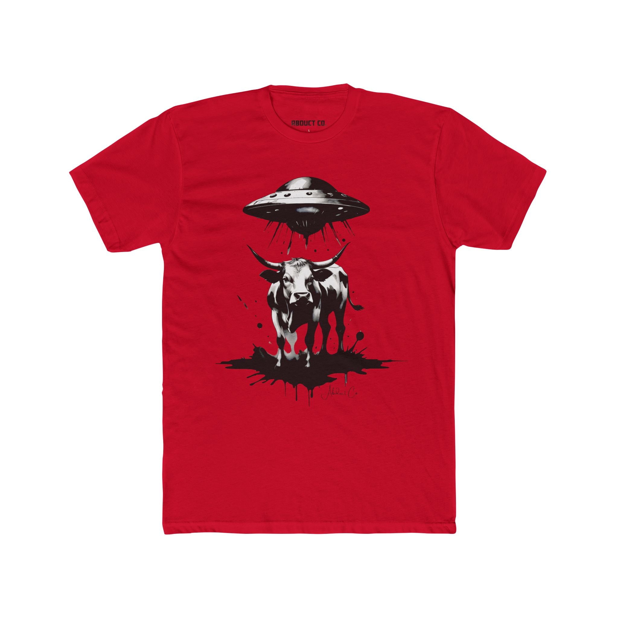 Holy Cow UFO Abduction Cotton T-Shirt