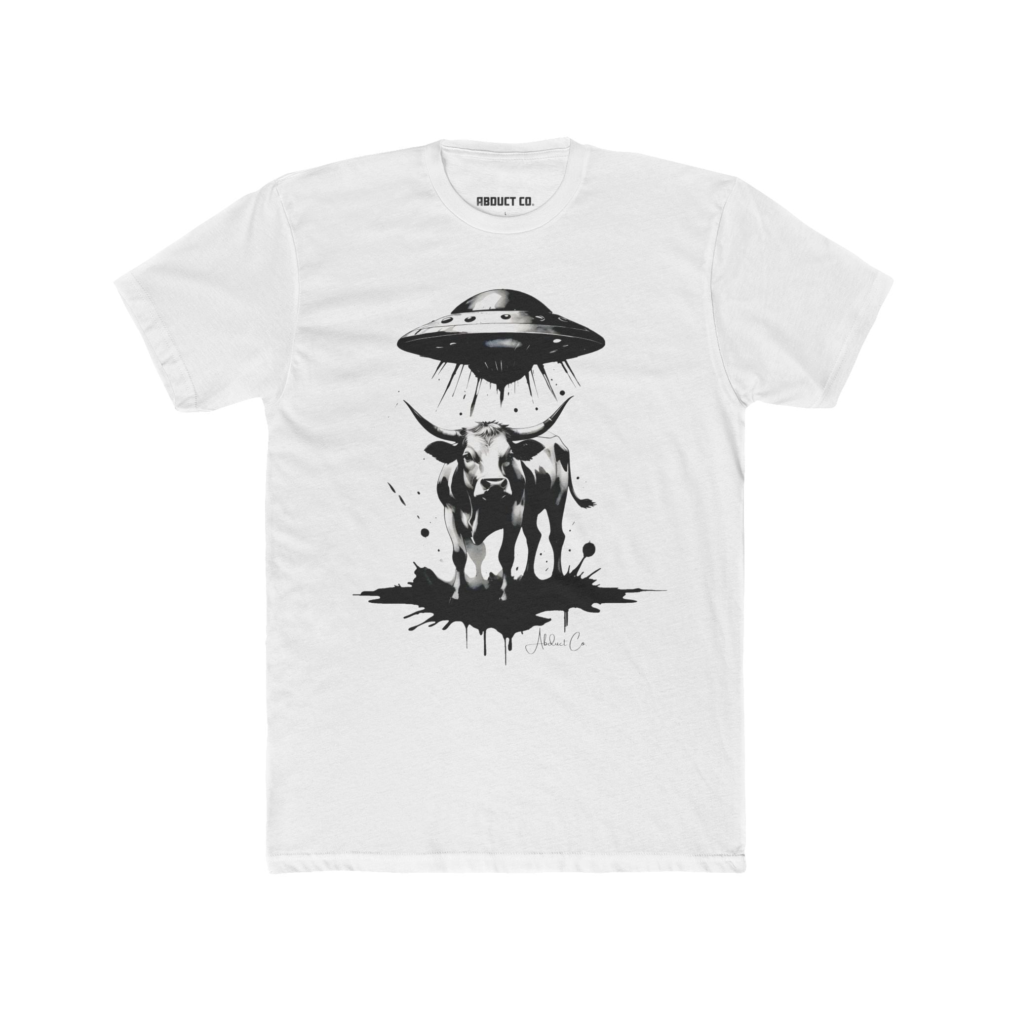 Holy Cow UFO Abduction Cotton T-Shirt