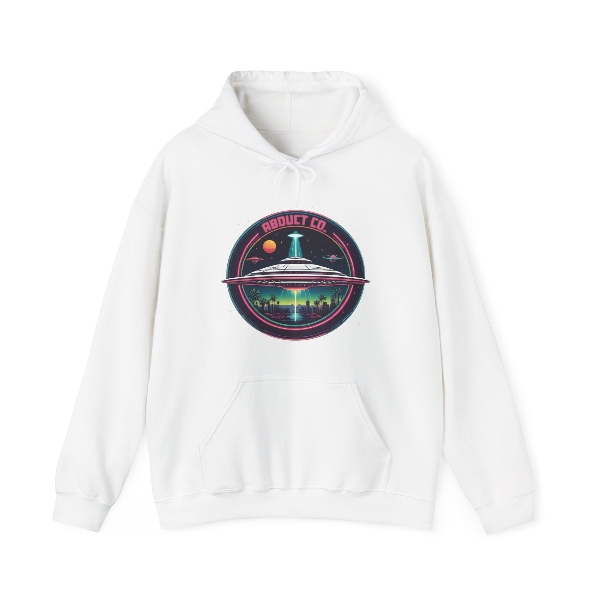 "Swamp Gas My Ass" UFO Art Cotton Hoodie