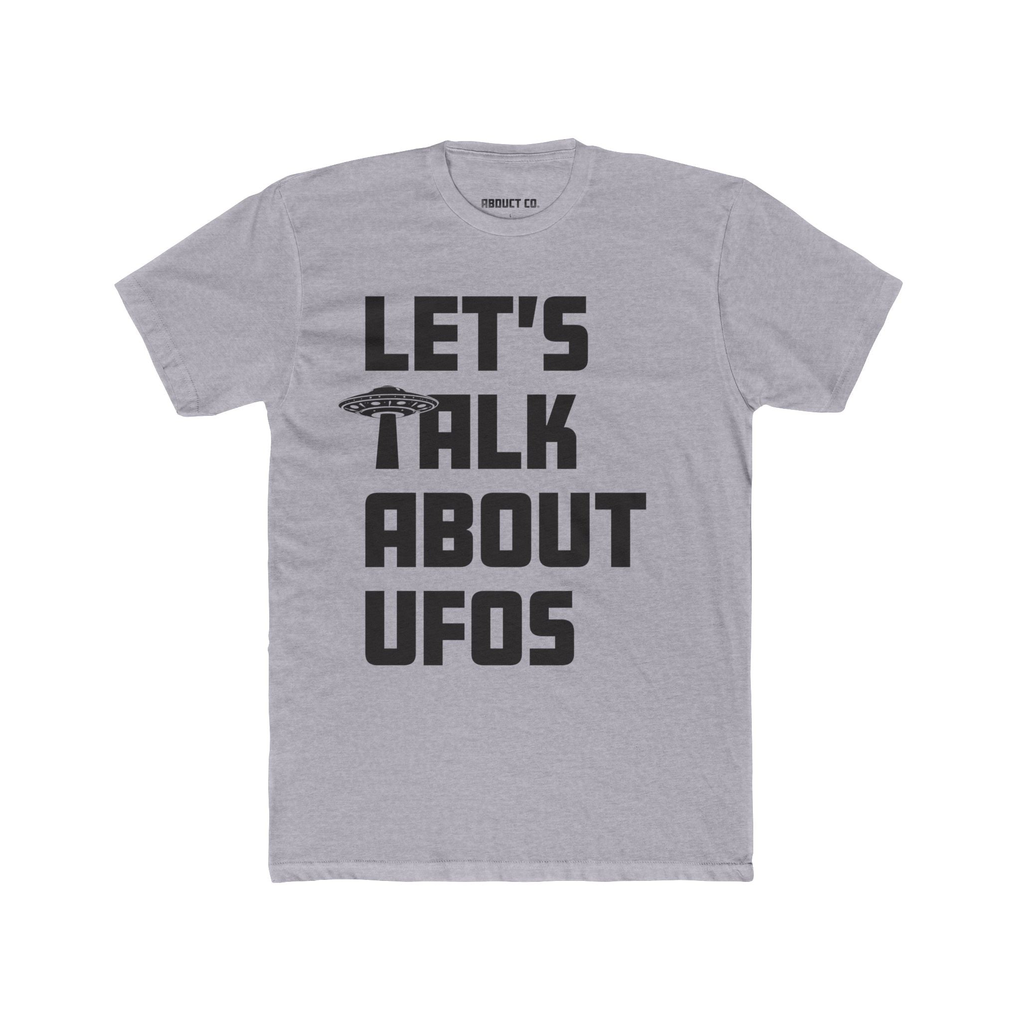 Let's Talk UFOs - Unisex Cotton Tee (dark)