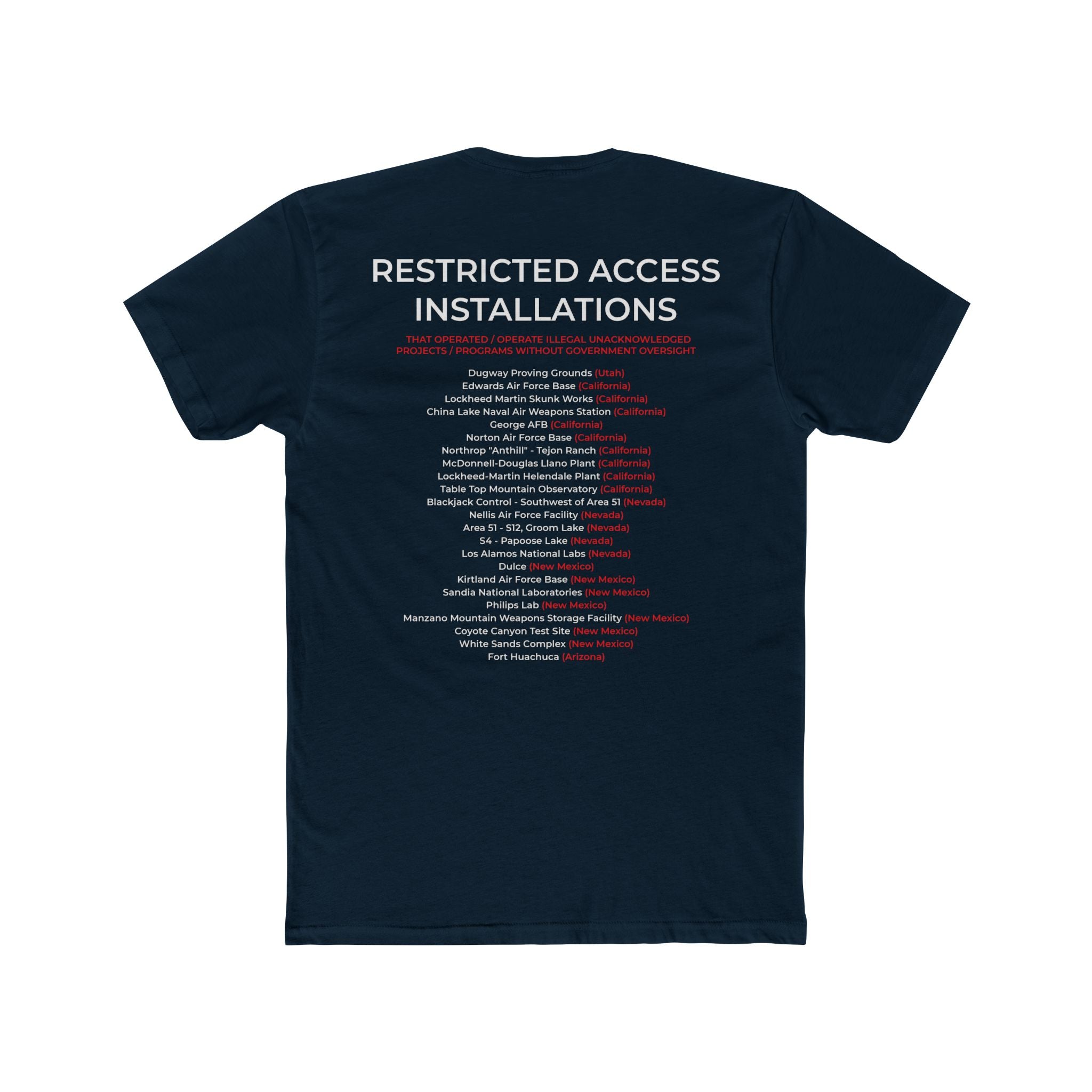 Area 52 Alien UFO Conspiracy Cotton Tee