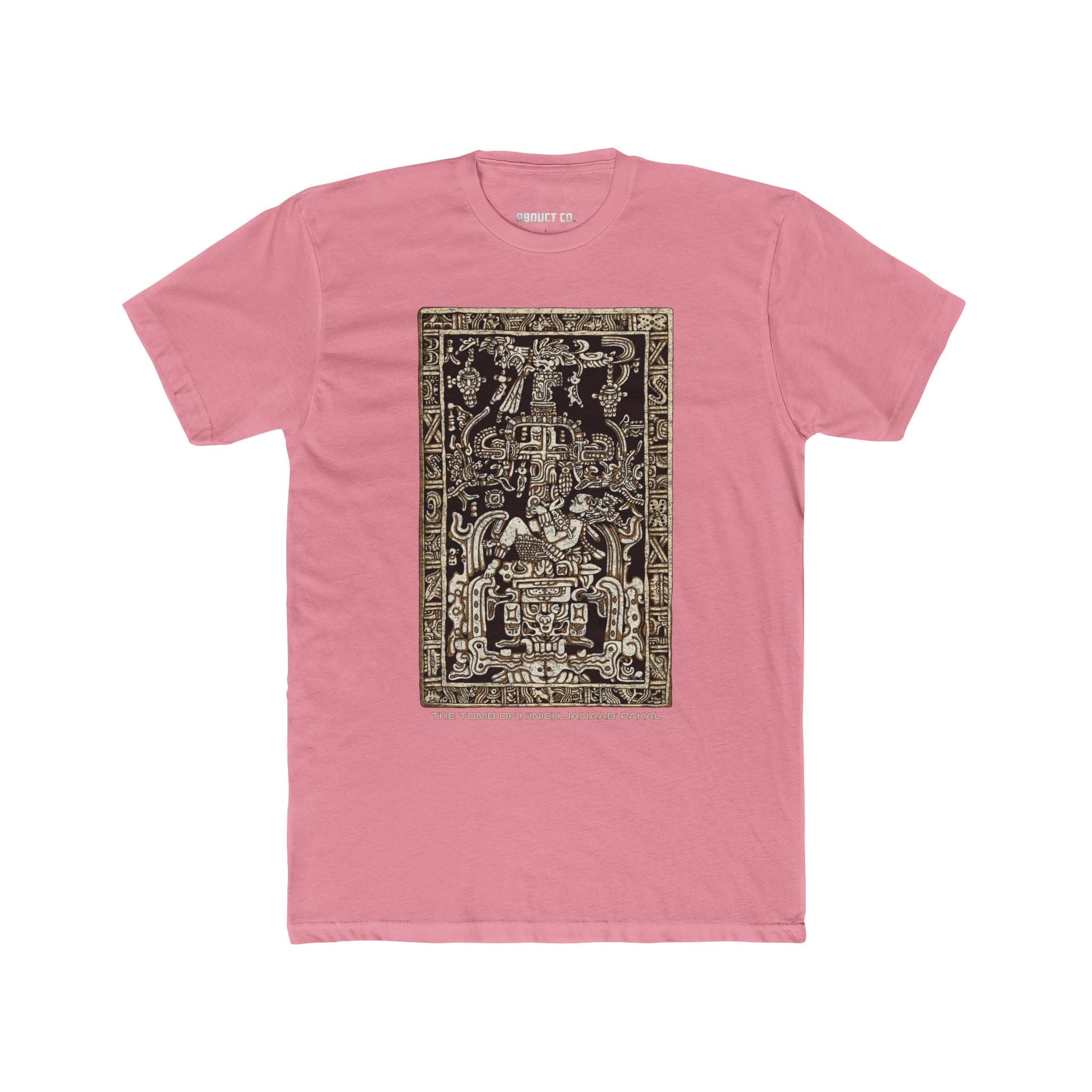 Tomb of Kʼinich Janaabʼ Pakal - Ancient Alien Astronaut Cotton Tee (dark)