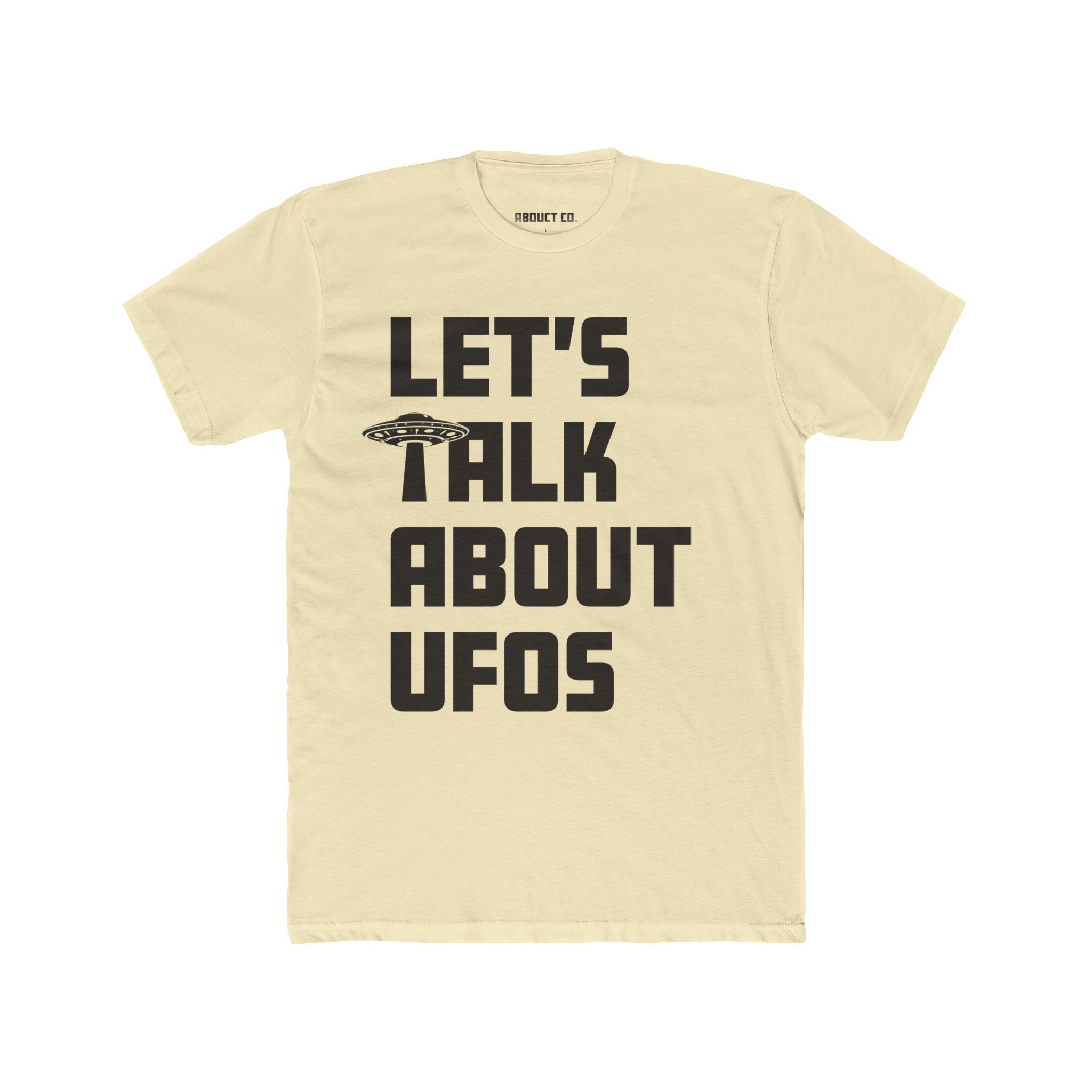Let's Talk UFOs - Unisex Cotton Tee (dark)
