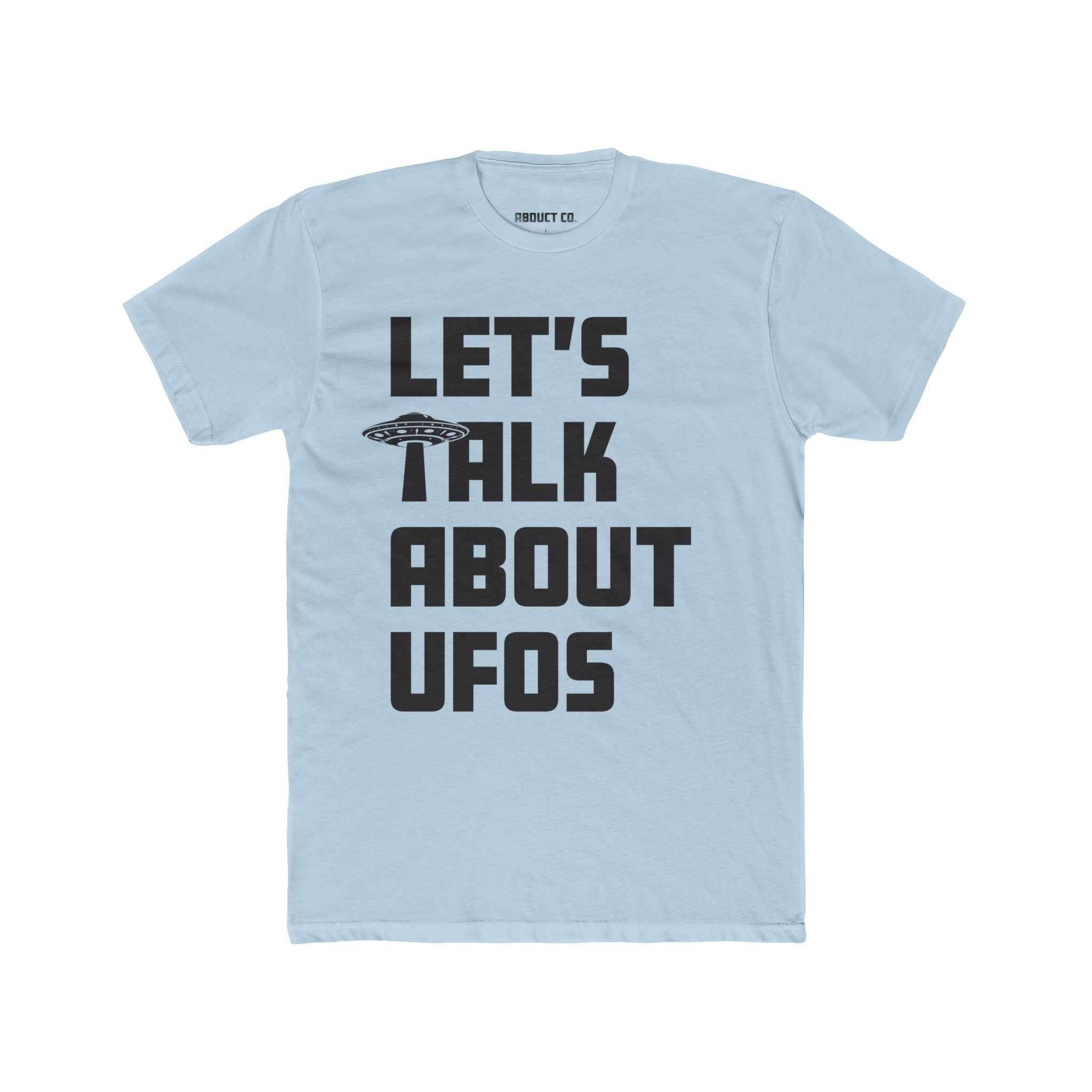 Let's Talk UFOs - Unisex Cotton Tee (dark)