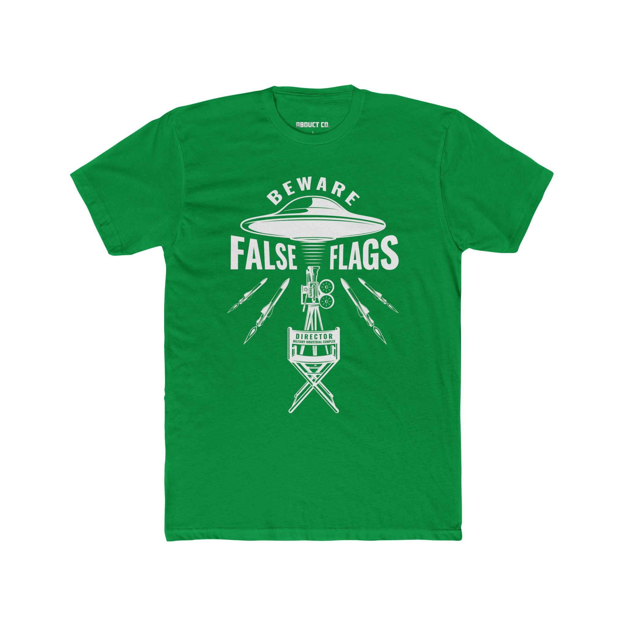 UFO False Flags Conspiracy Cotton Tee