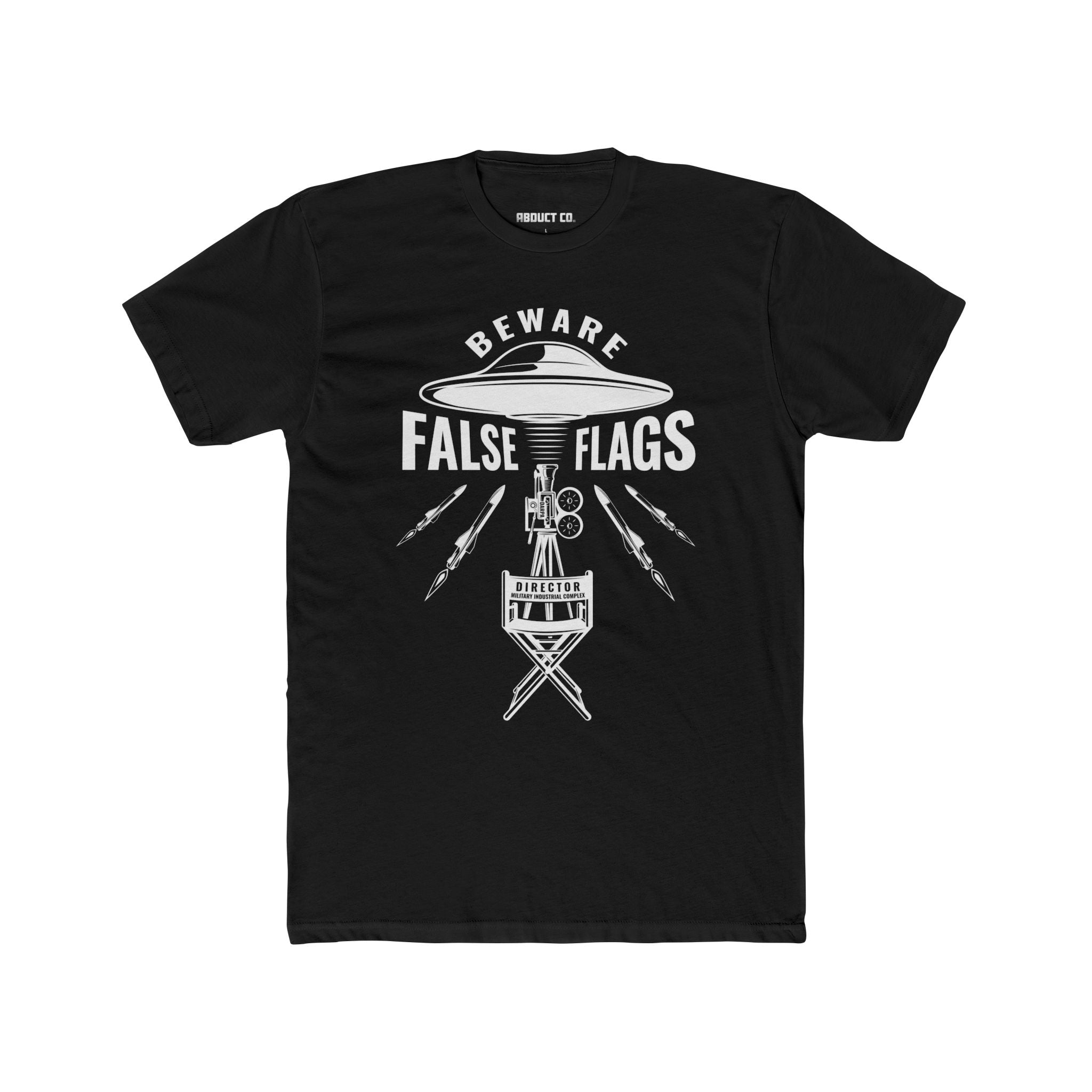 UFO False Flags Conspiracy Cotton Tee