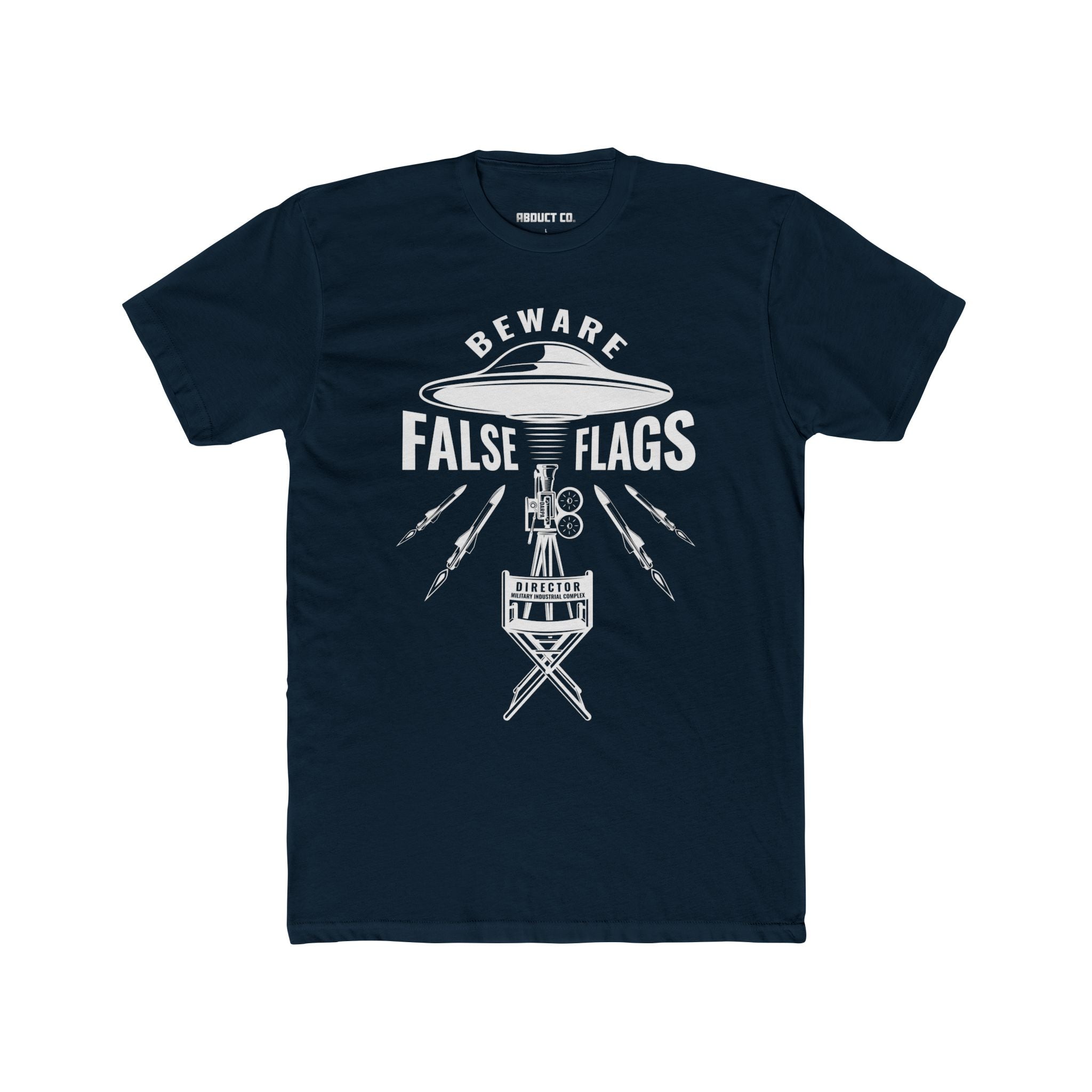 UFO False Flags Conspiracy Cotton Tee