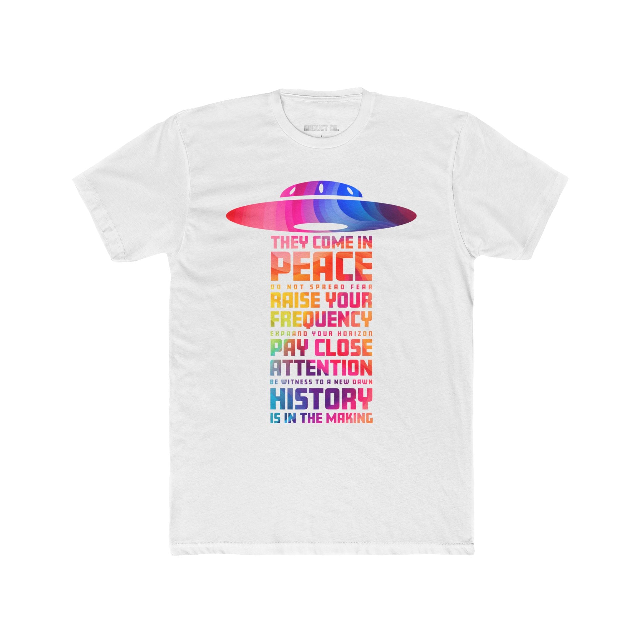 UFOs Come in PEACE Cotton Tee