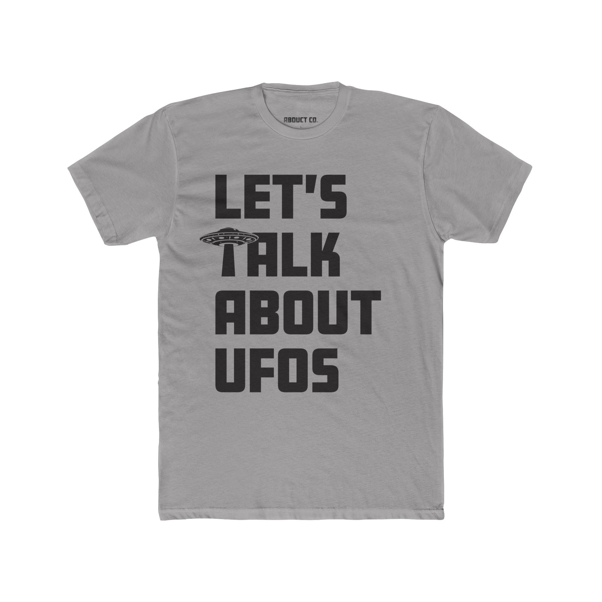 Let's Talk UFOs - Unisex Cotton Tee (dark)