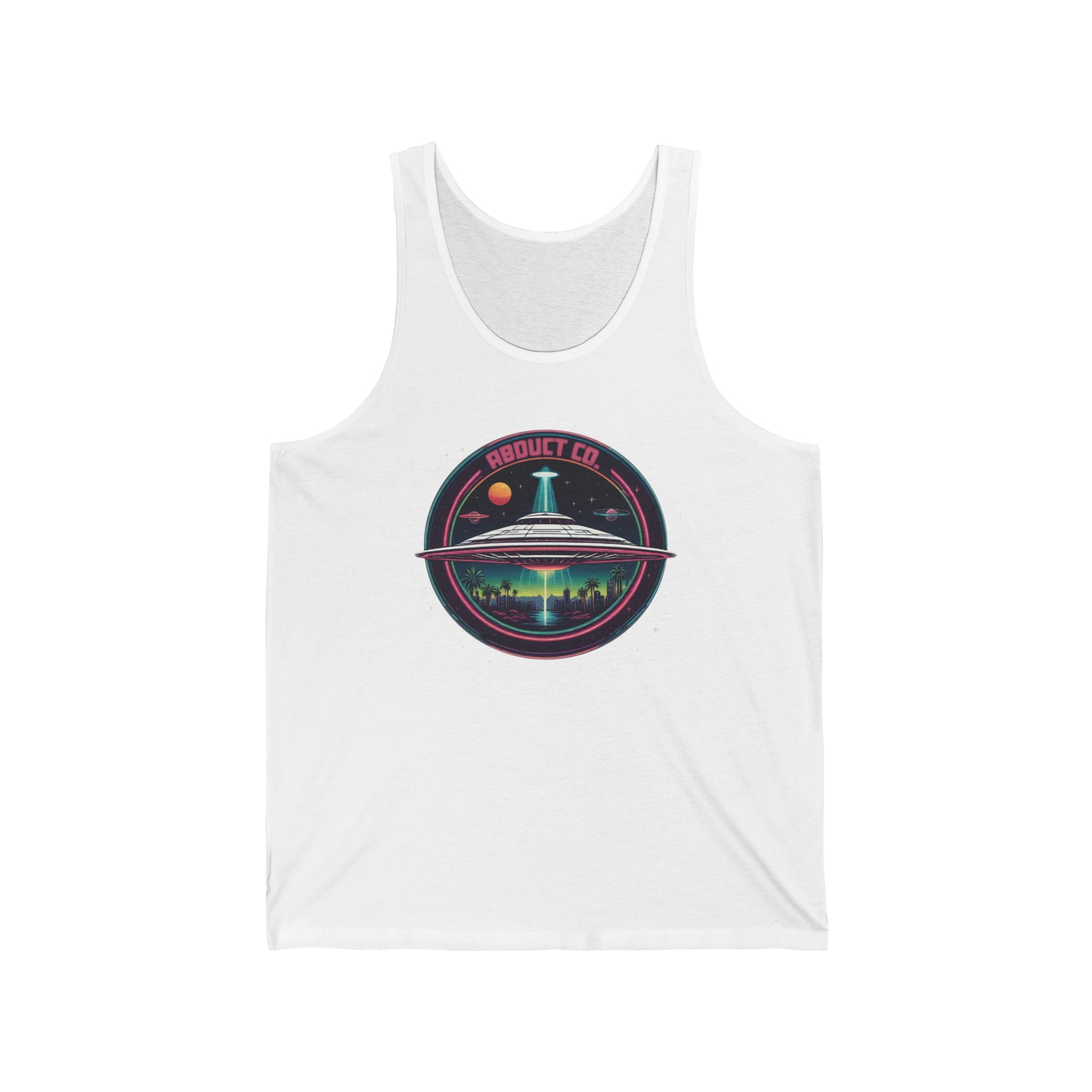 "SWAMP GAS MY ASS" UFO Art Cotton Unisex Tank Top