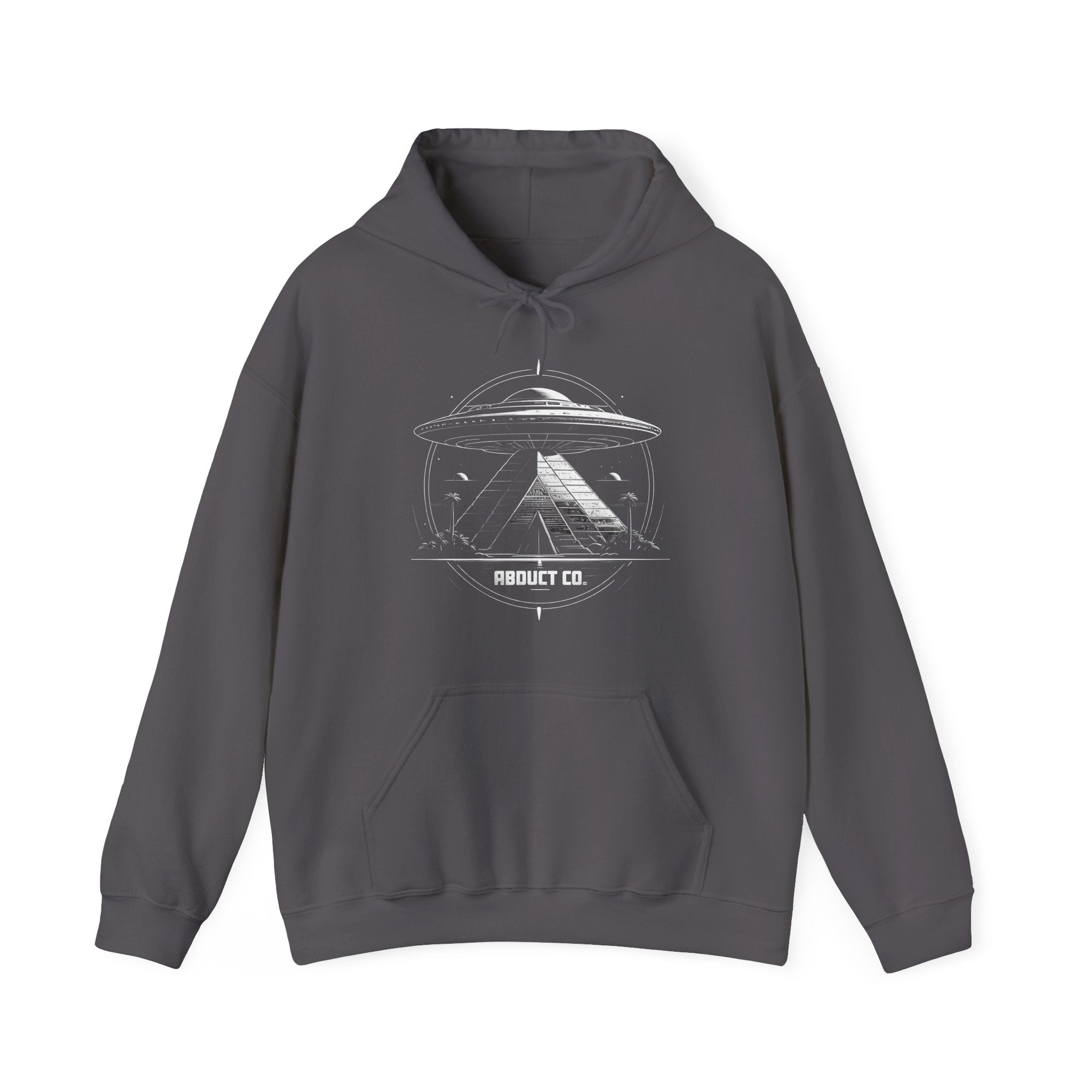 UFO Over Pyramids Cotton Hoodie