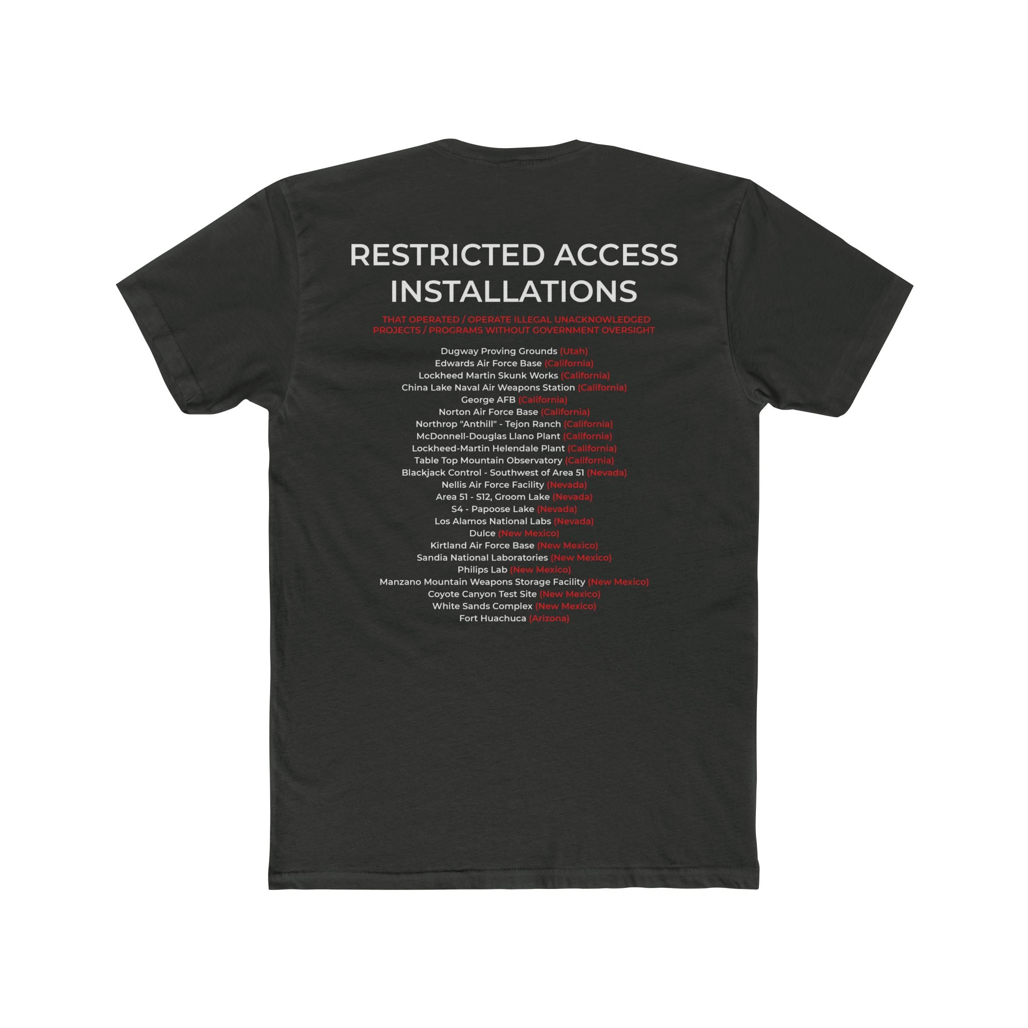 Area 52 Alien UFO Conspiracy Cotton Tee