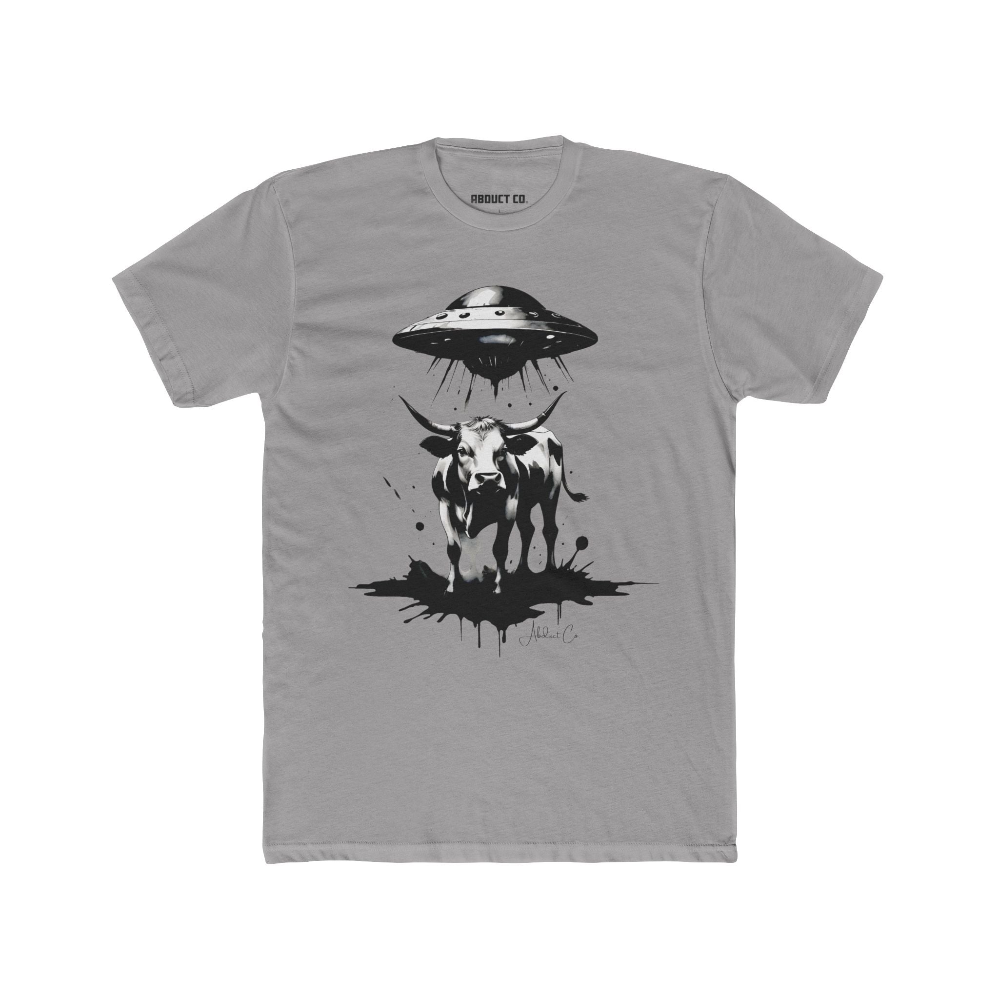 Holy Cow UFO Abduction Cotton T-Shirt