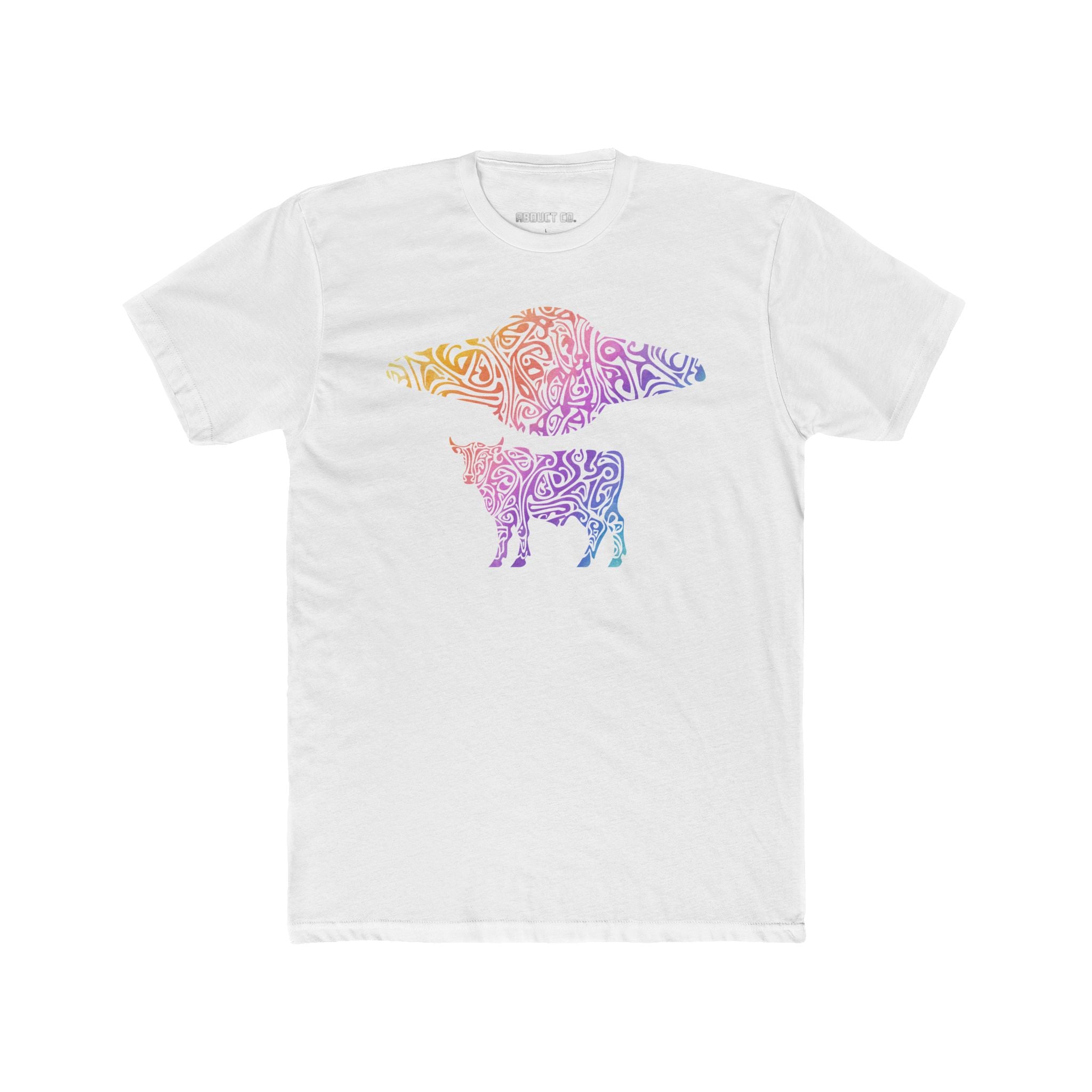 UFO Cow Unisex Cotton Art Tee
