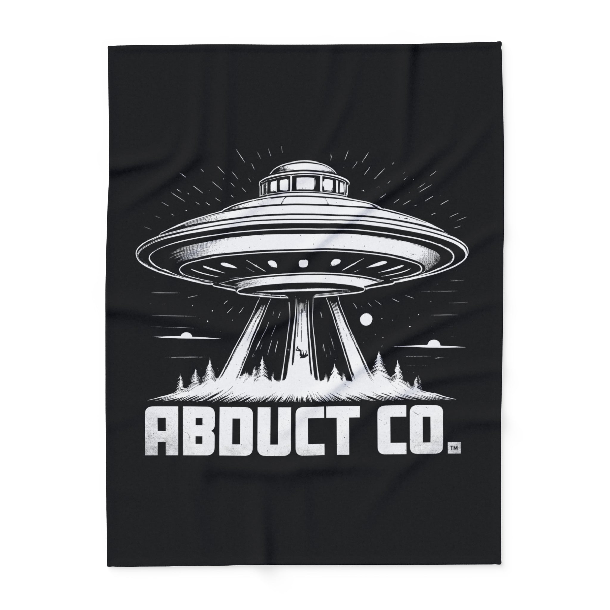 Abduct Co. Logo UFO Fleece Blanket
