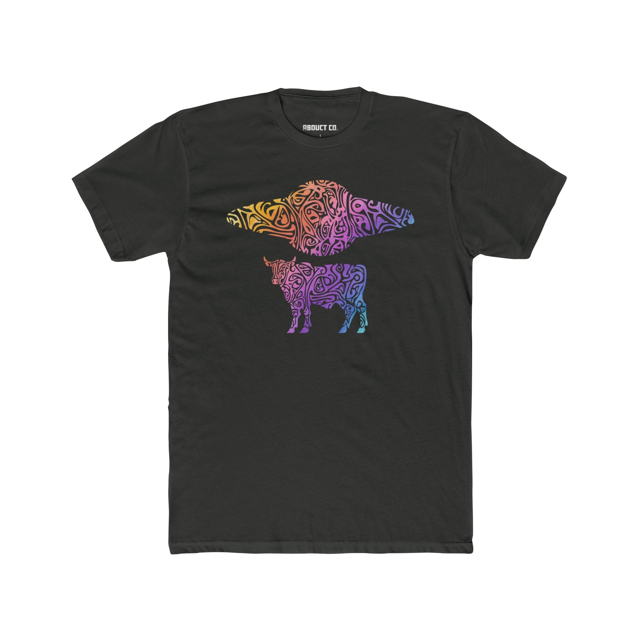 UFO Cow Unisex Cotton Art Tee