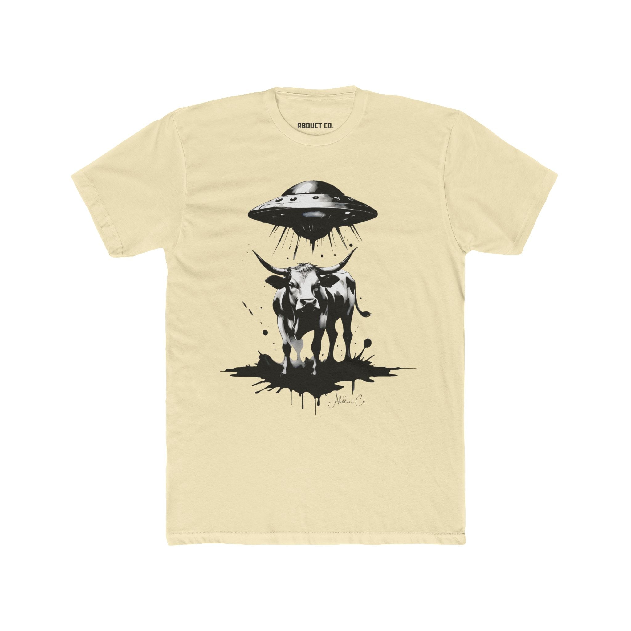 Holy Cow UFO Abduction Cotton T-Shirt
