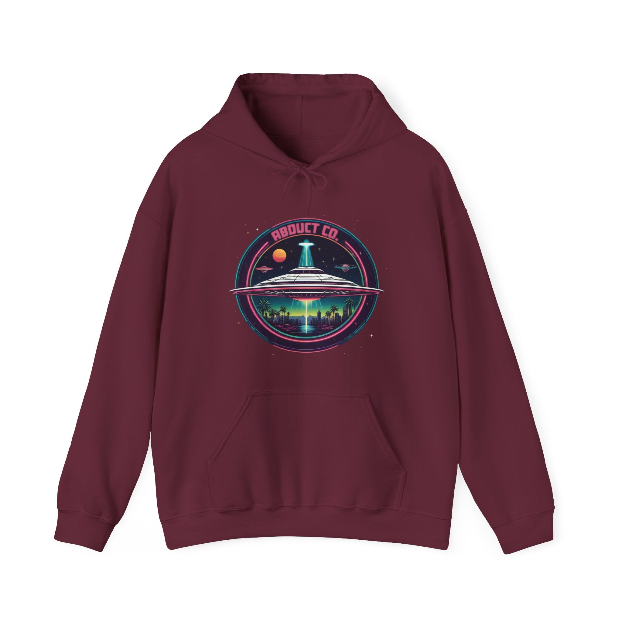 "Swamp Gas My Ass" UFO Art Cotton Hoodie