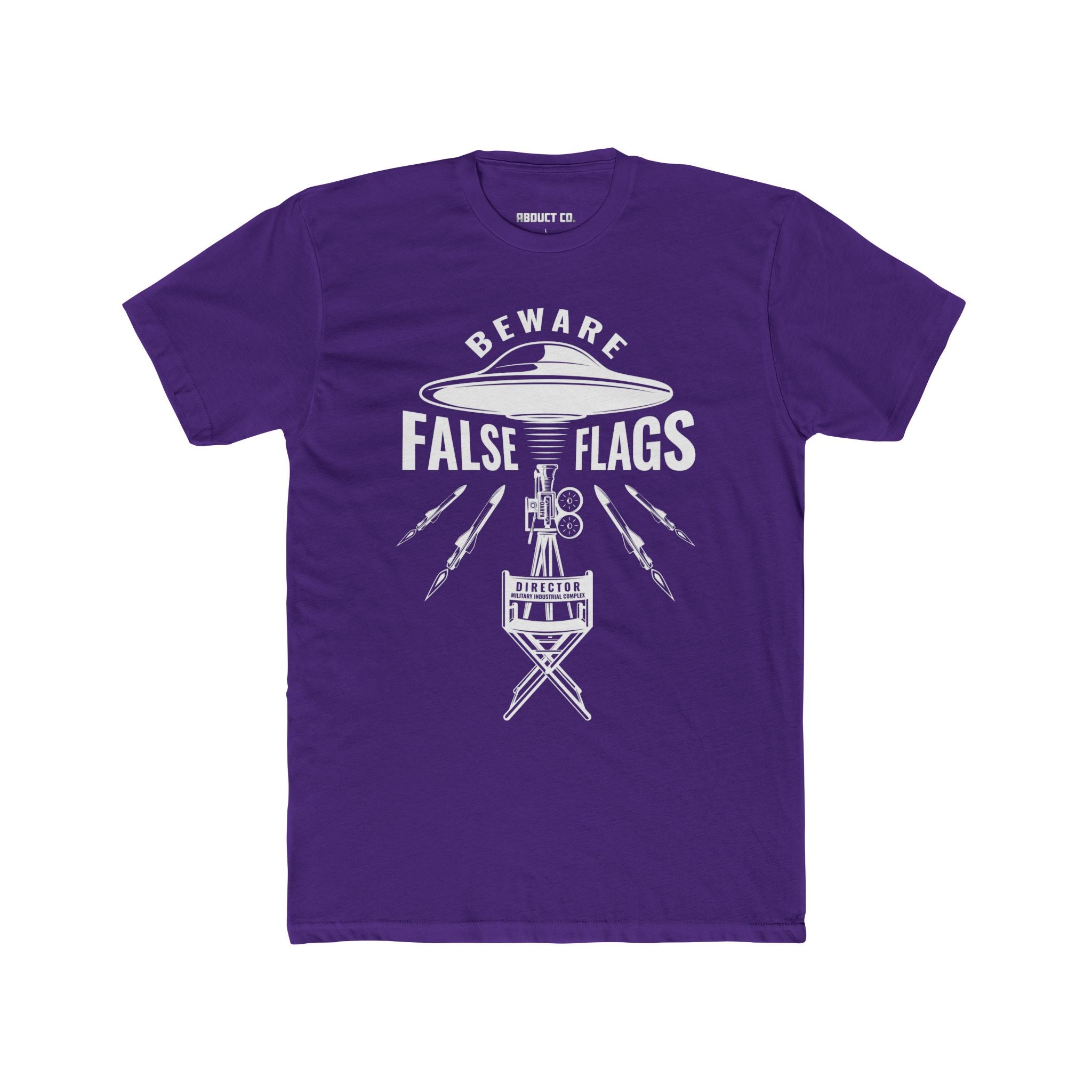 UFO False Flags Conspiracy Cotton Tee