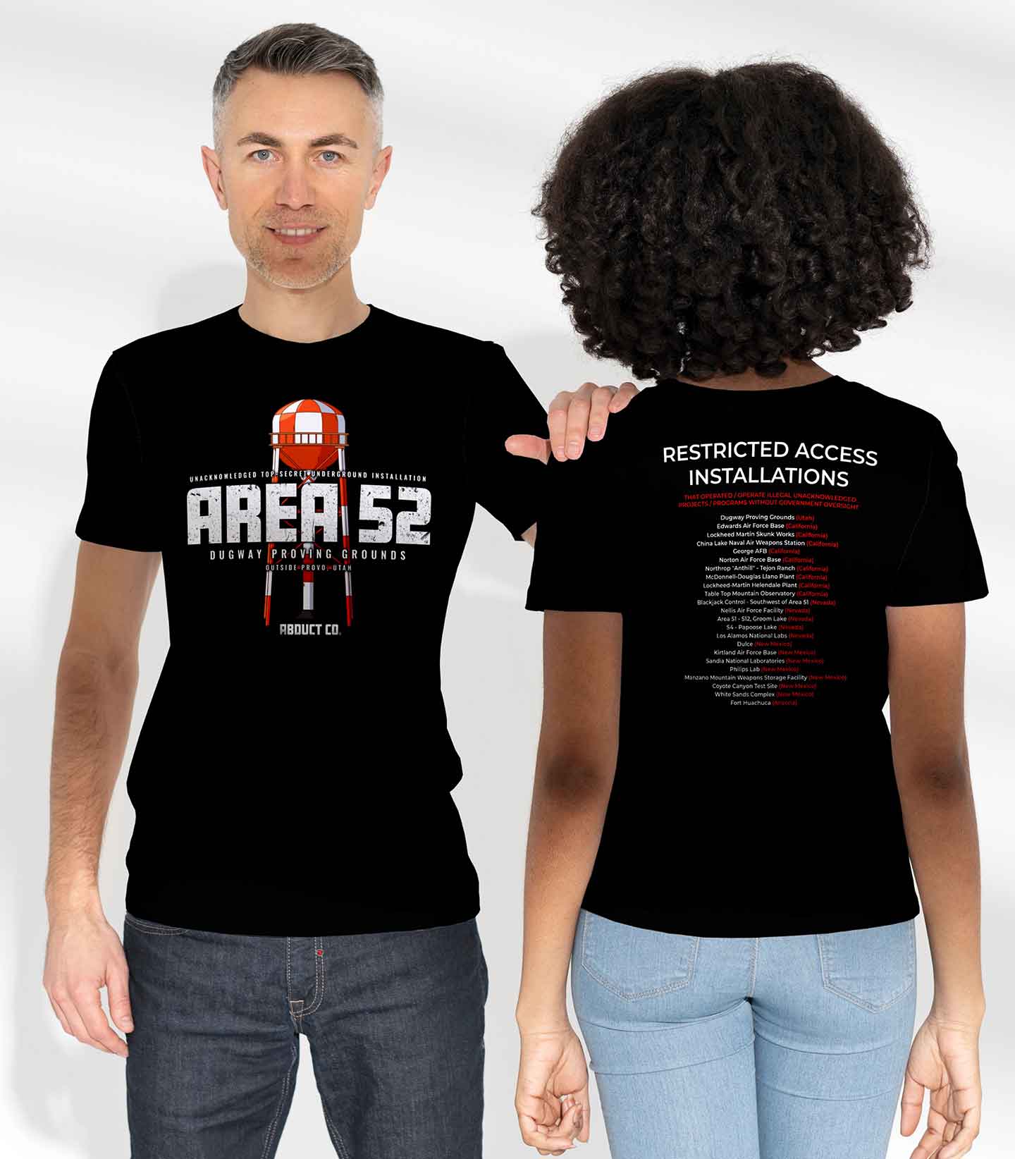 Area 52 Alien UFO Conspiracy Cotton Tee