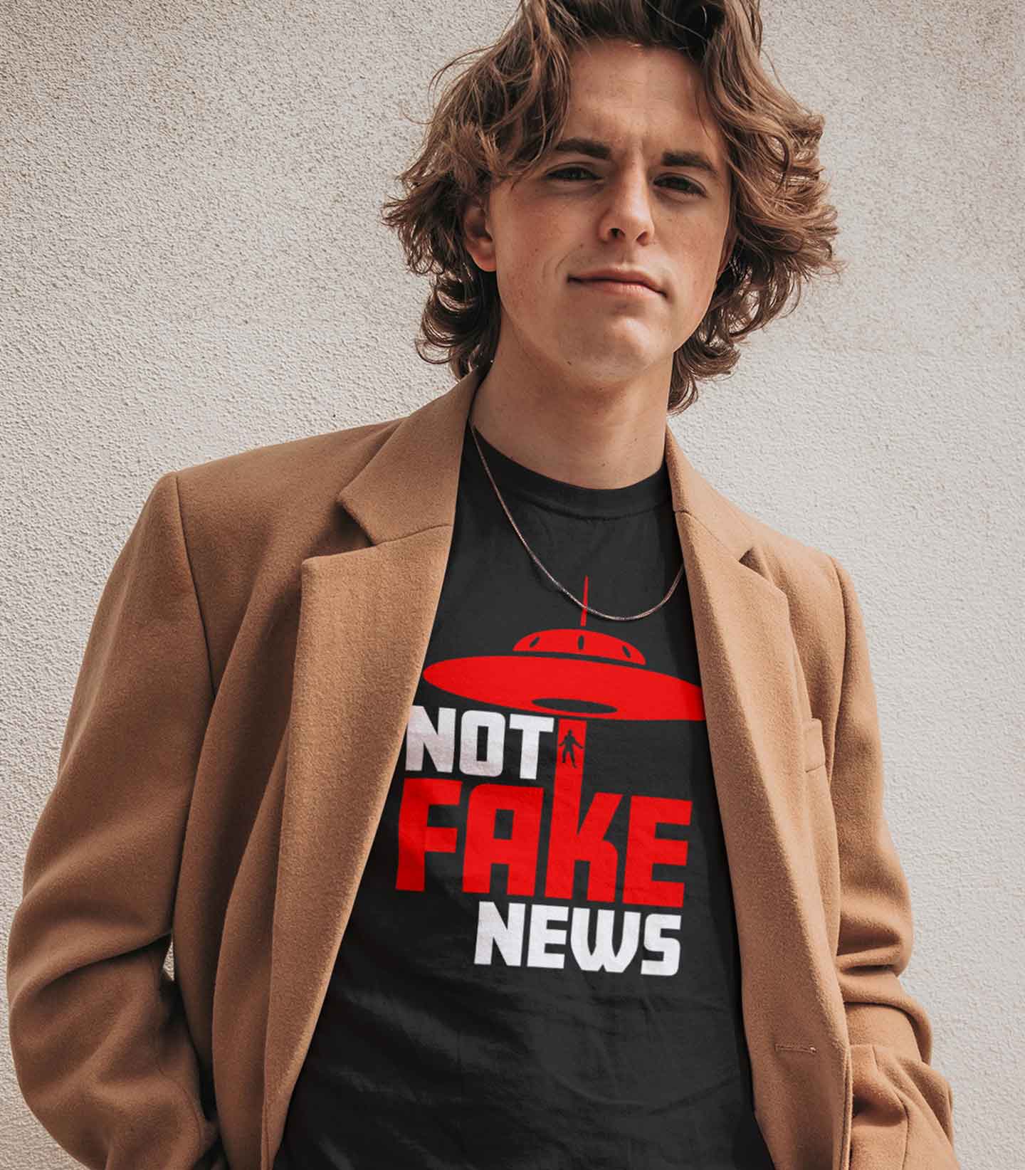 UFOs "Not Fake News" Cotton Tee