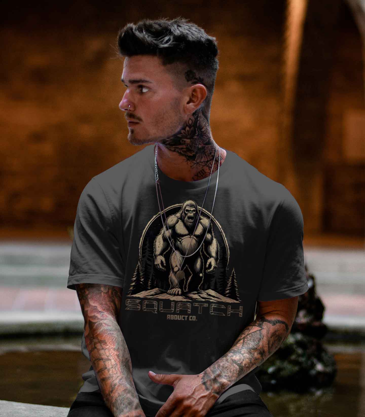 "Squatch" Sasquatch Cotton Crew Tee