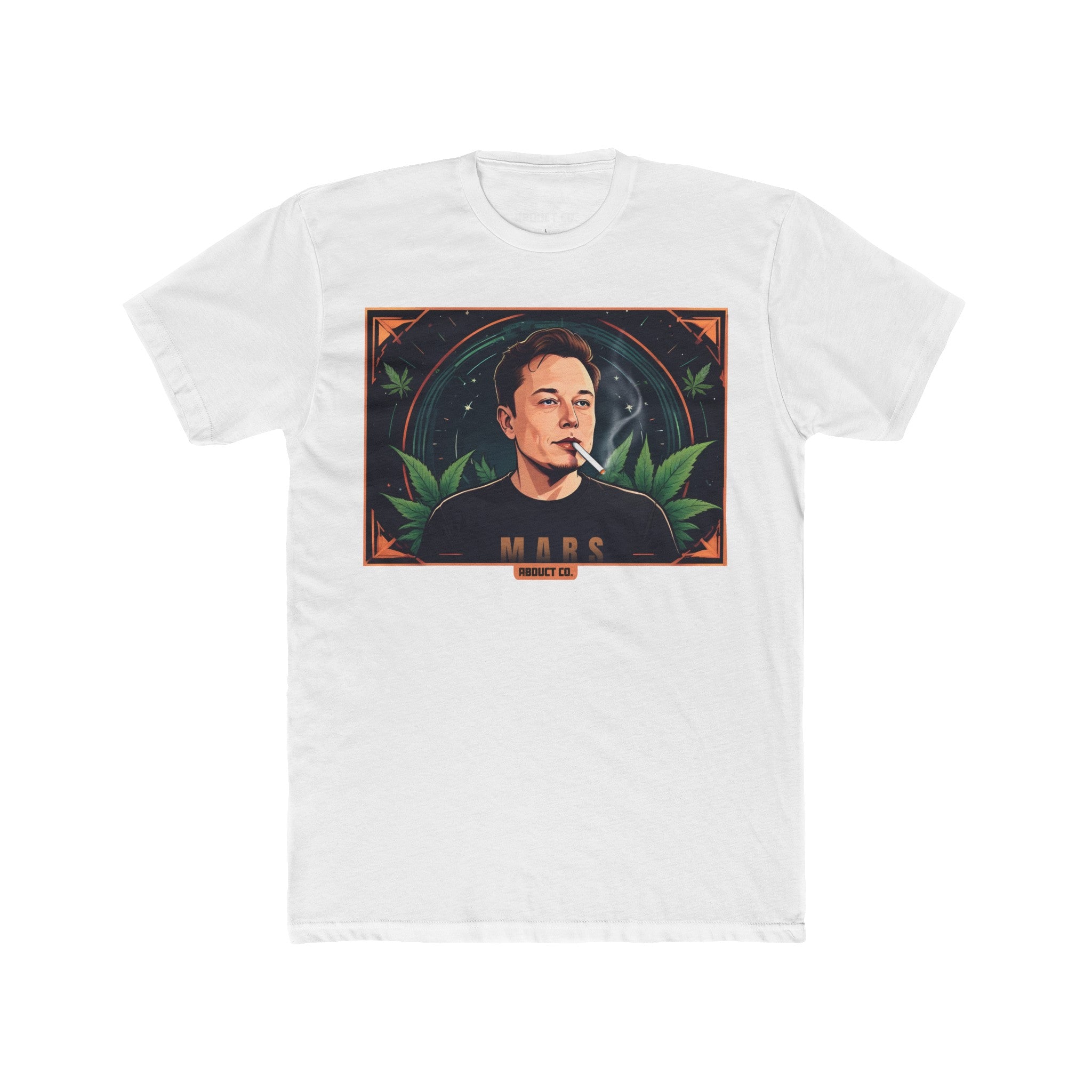 Elon Musk Weed Fitted Men's T-shirt