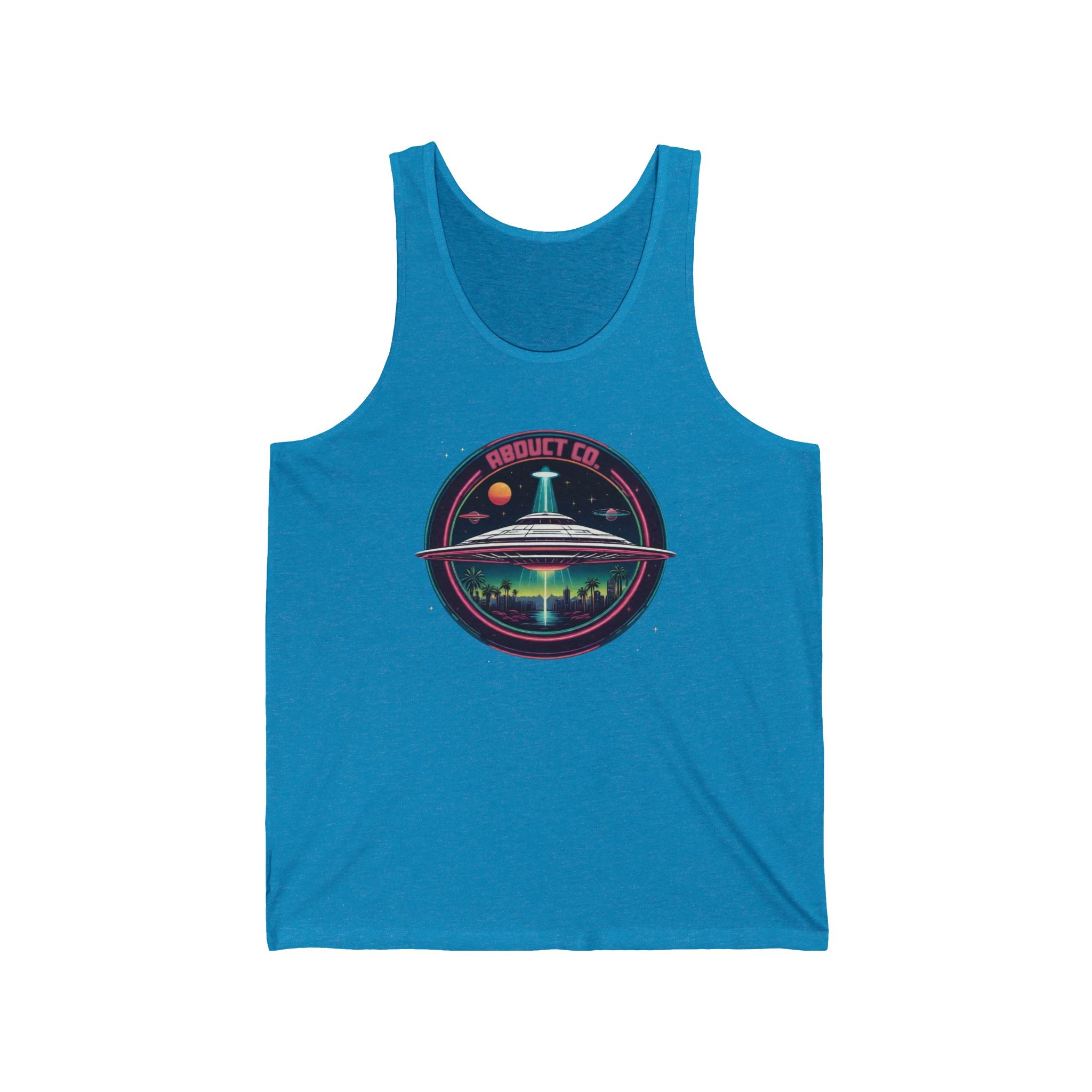 "SWAMP GAS MY ASS" UFO Art Cotton Unisex Tank Top