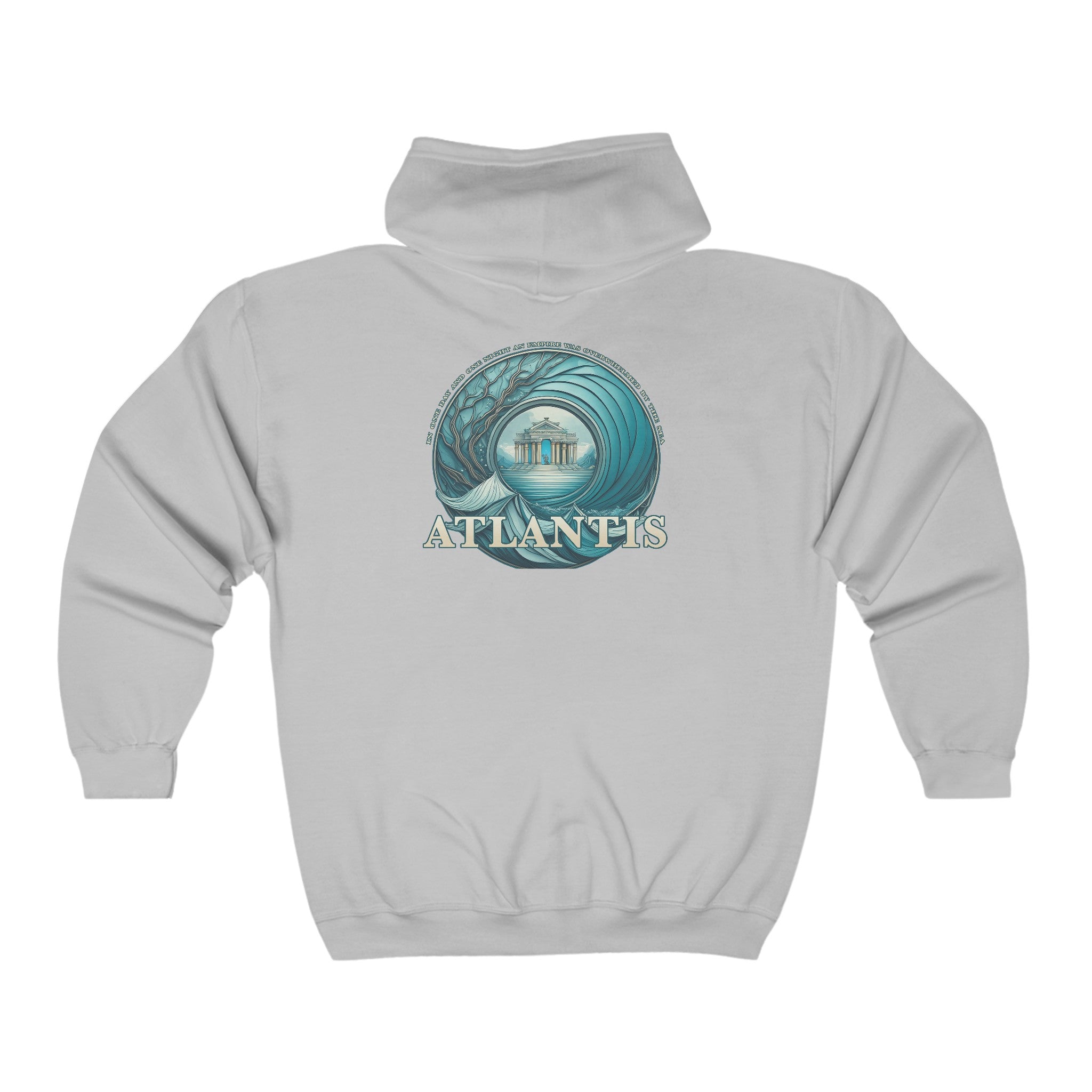 Lost City Of Atlantis Unisex Full Zip Hooded Sweatshirt