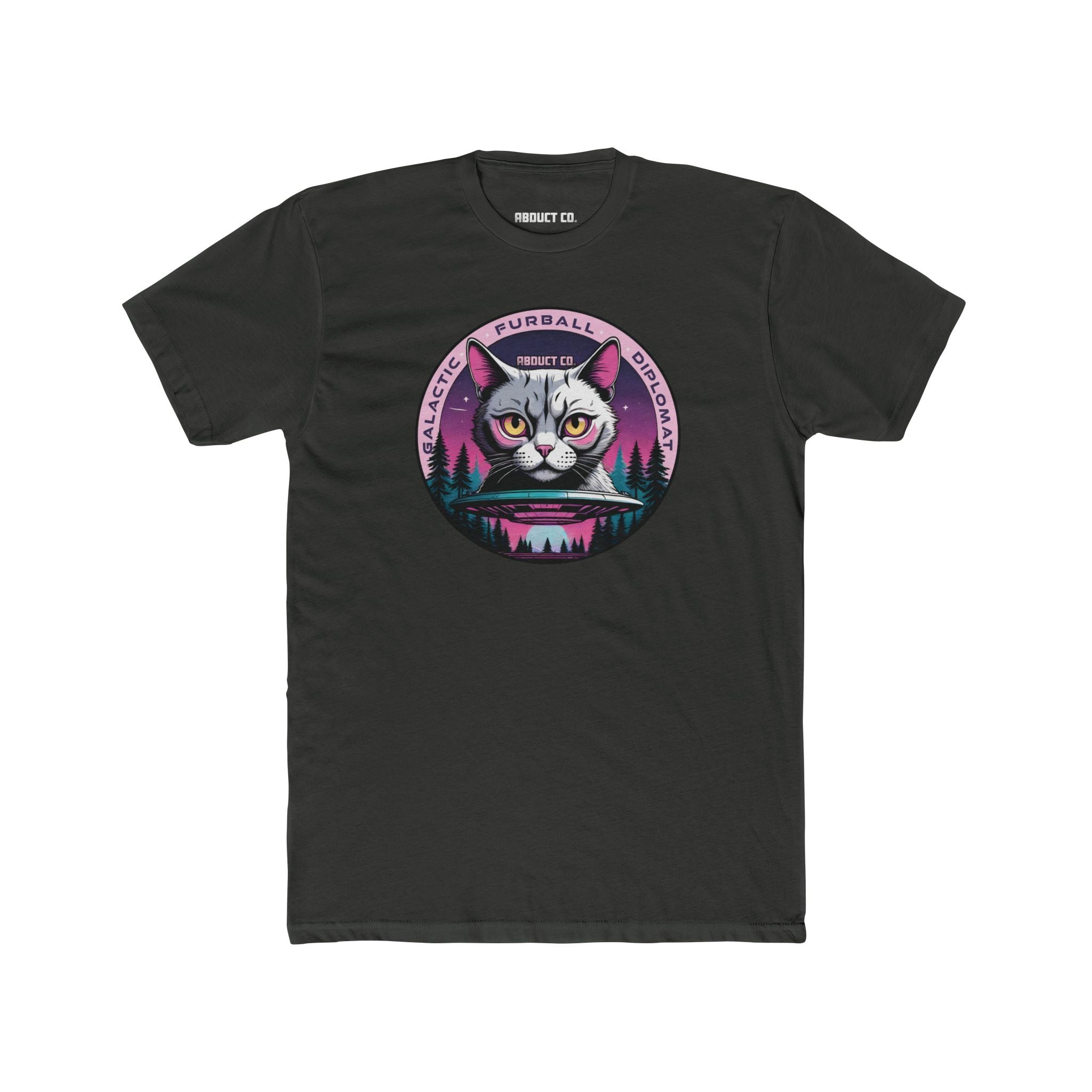 Galactic Furball Diplomat UFO Cat - Unisex Cotton Tee