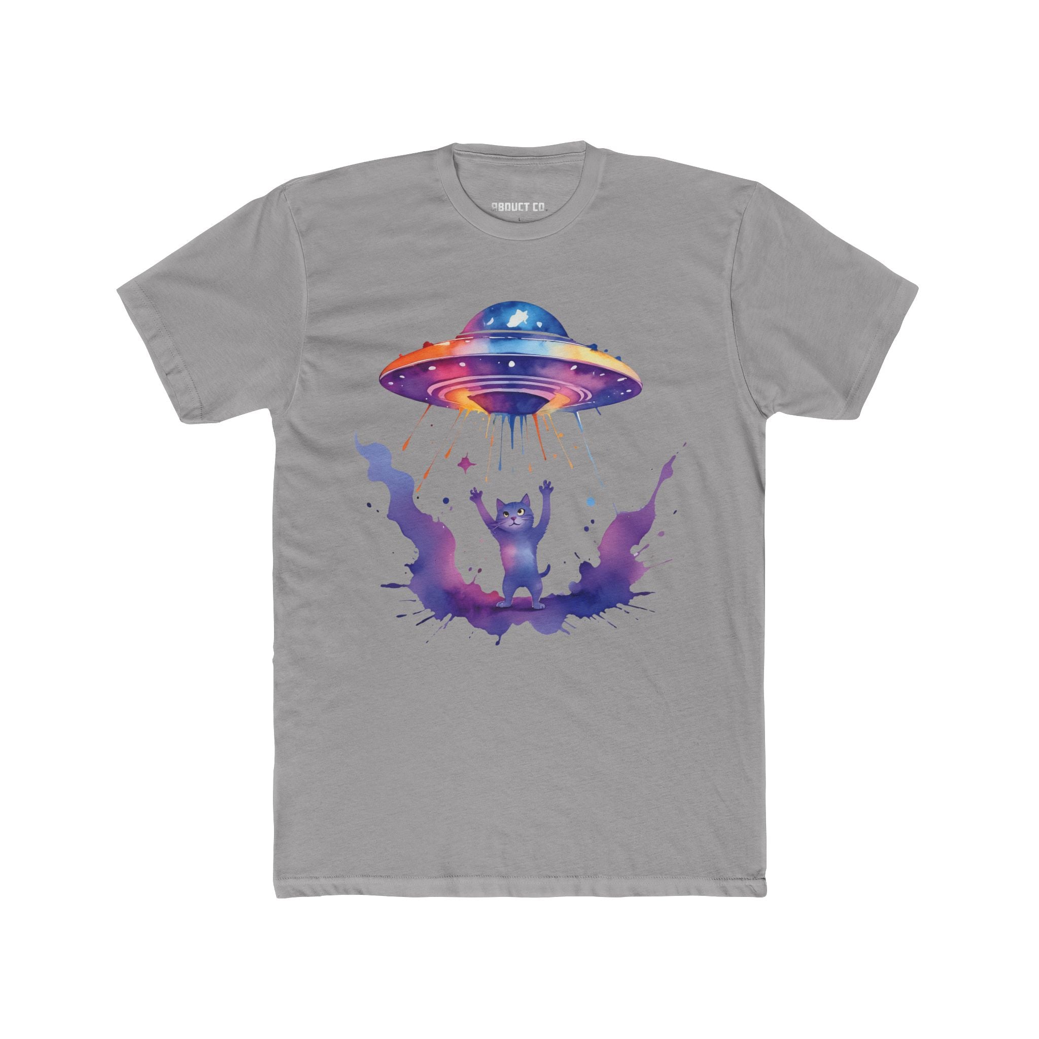 Kitty UFO Watercolor Unisex Cotton Tee