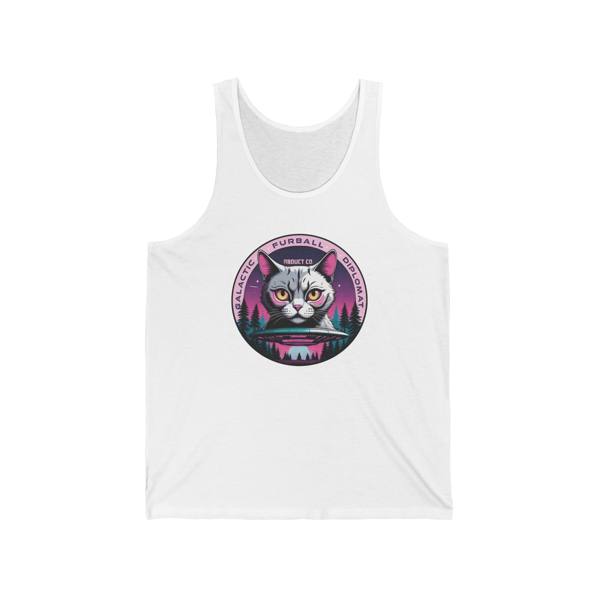 Unisex Galactic Furball Diplomat Cat Jersey Tank