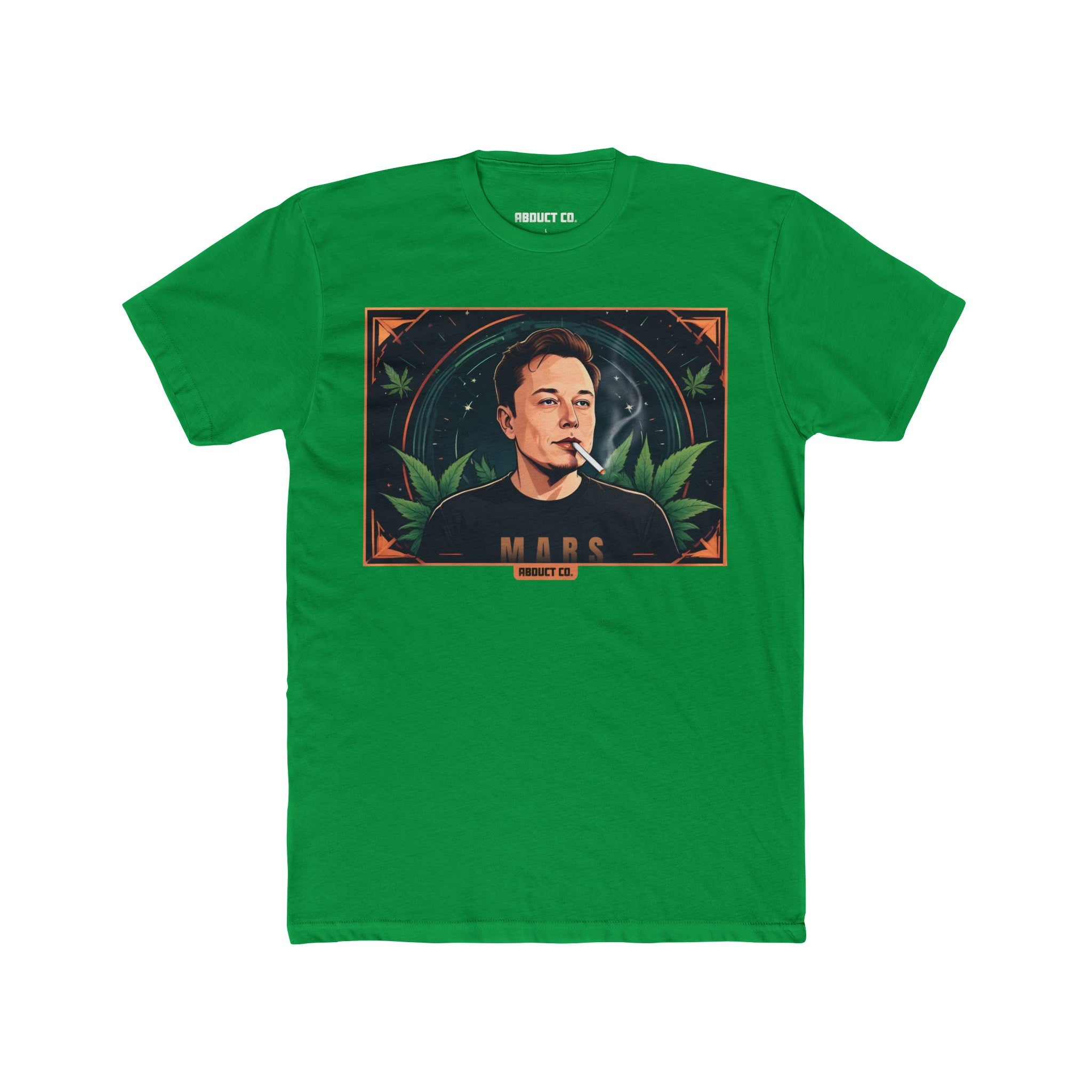 Elon Musk Weed Fitted Men's T-shirt