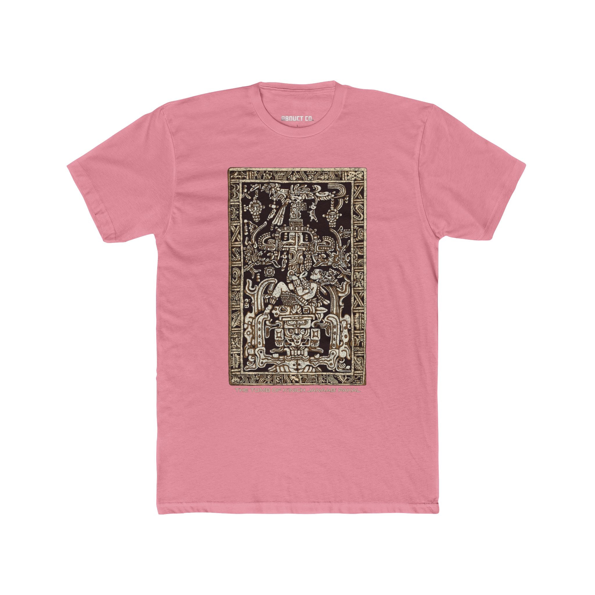 Tomb of Kʼinich Janaabʼ Pakal - Ancient Alien Astronaut Cotton Tee (dark)