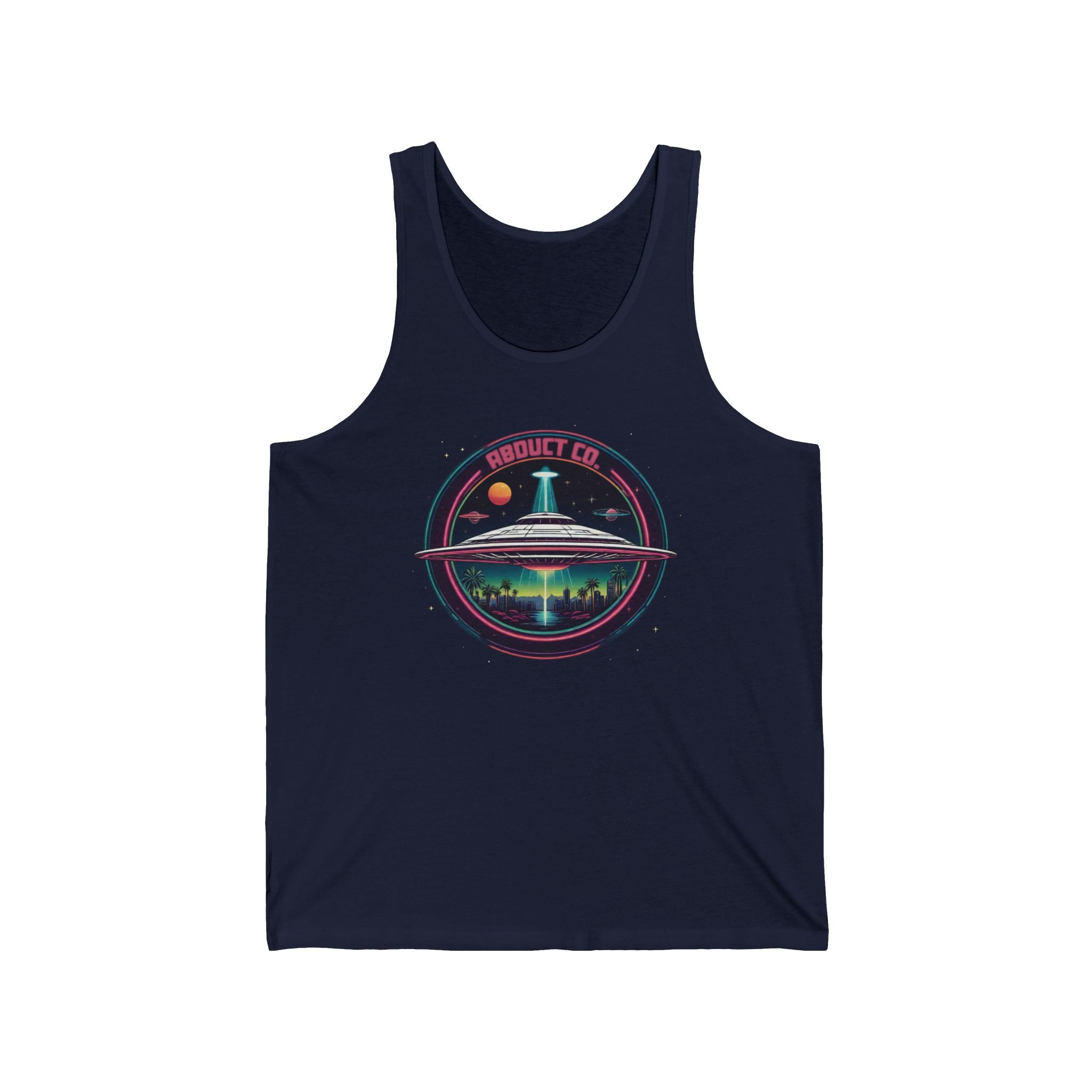 "SWAMP GAS MY ASS" UFO Art Cotton Unisex Tank Top