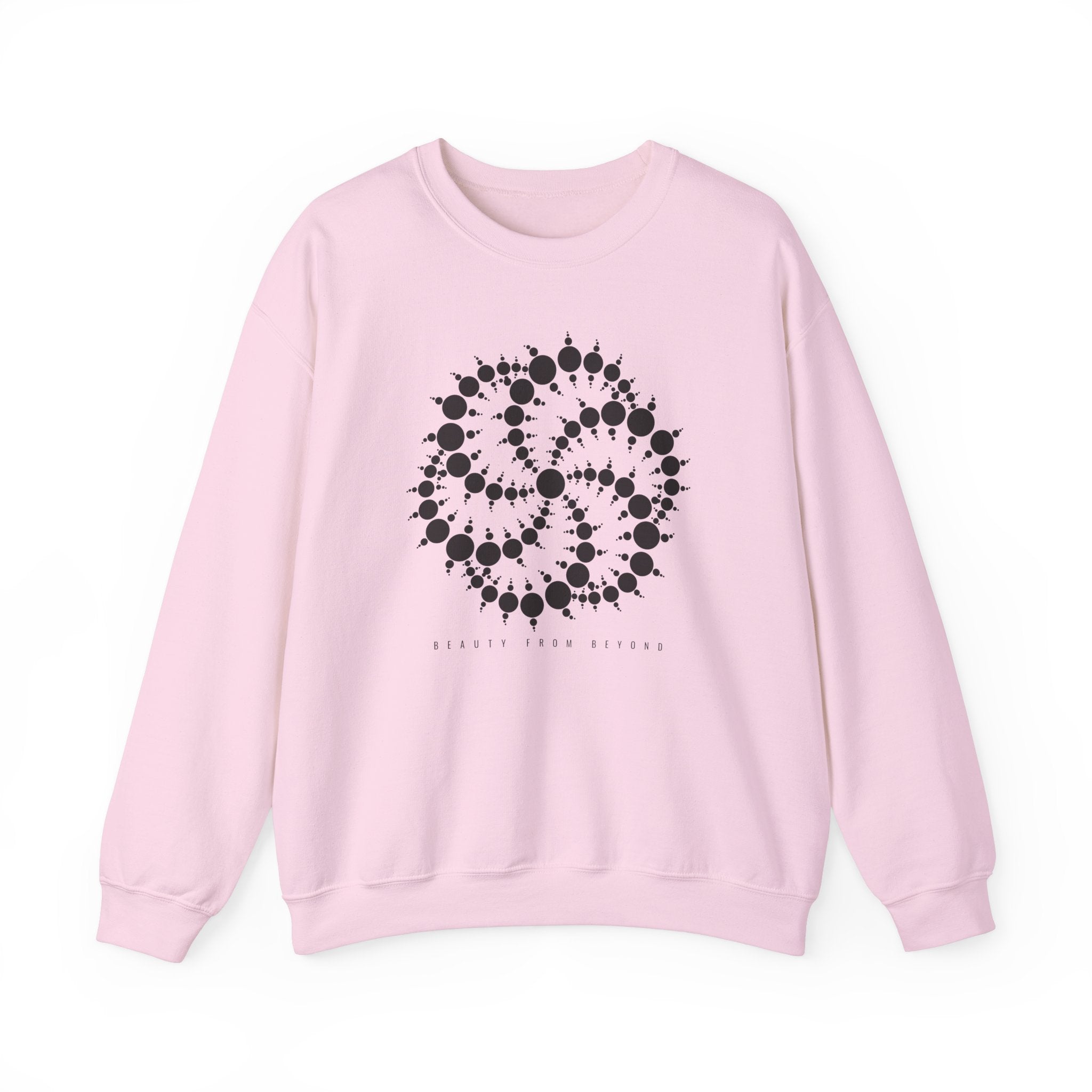 Crop Circle Sacred Geometry - Cotton Unisex Crewneck Sweatshirt