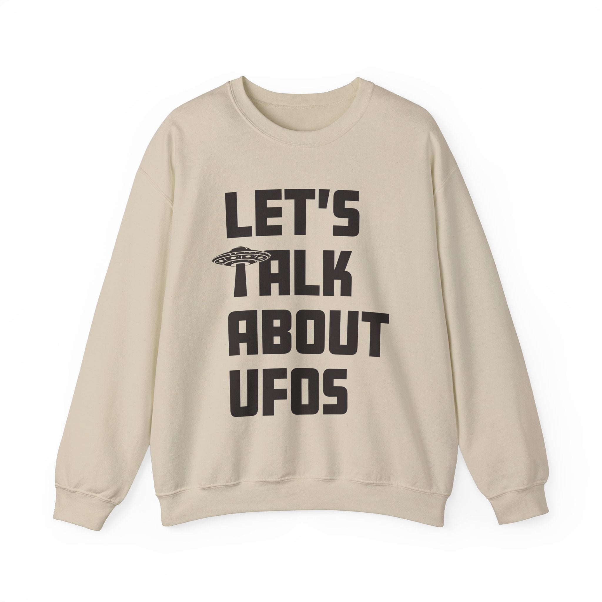 Lets Talk About UFOs - Cotton Crewneck Sweater