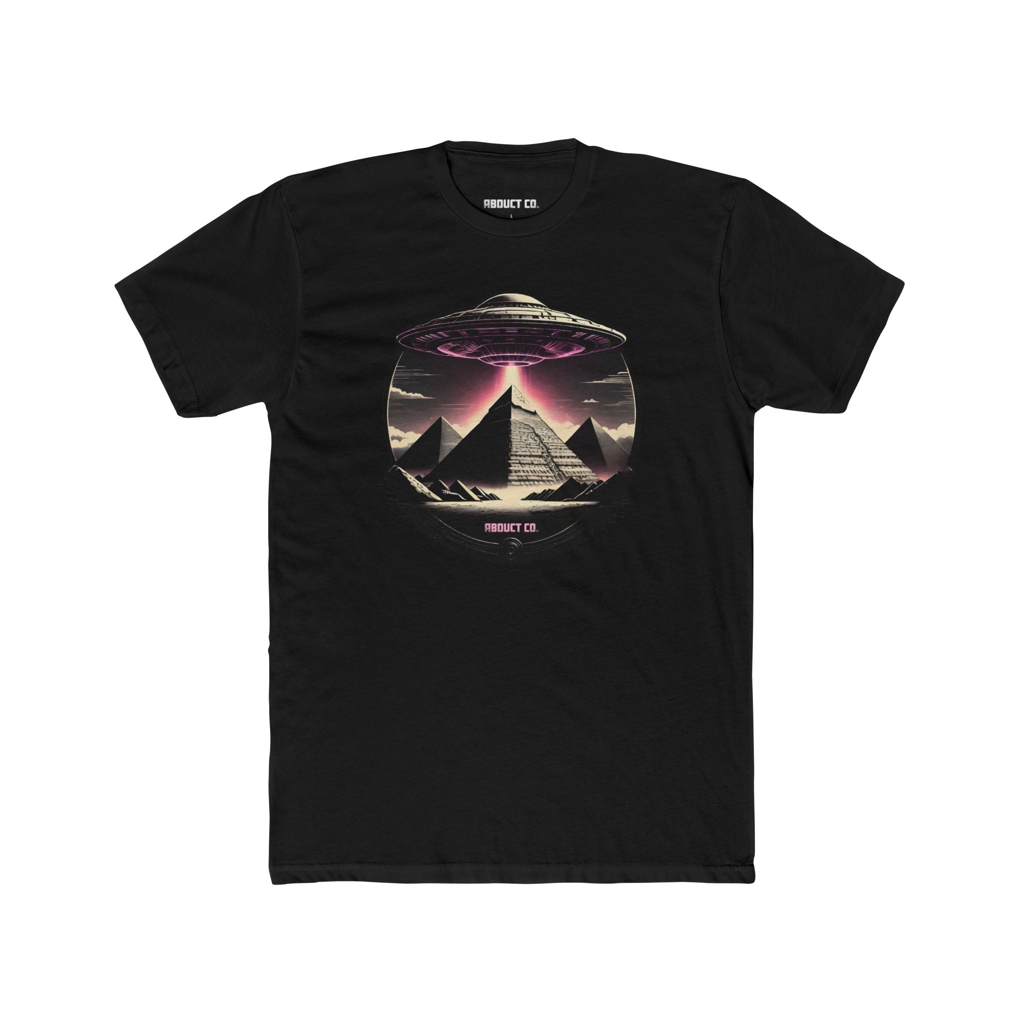 UFOs with Pyramids Graphic Cotton Tee