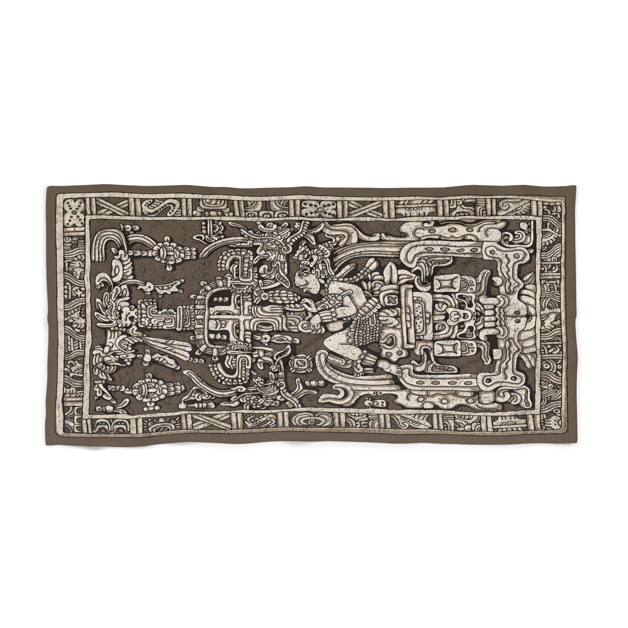 Tomb of Kʼinich Janaabʼ Pakal Beach Towel