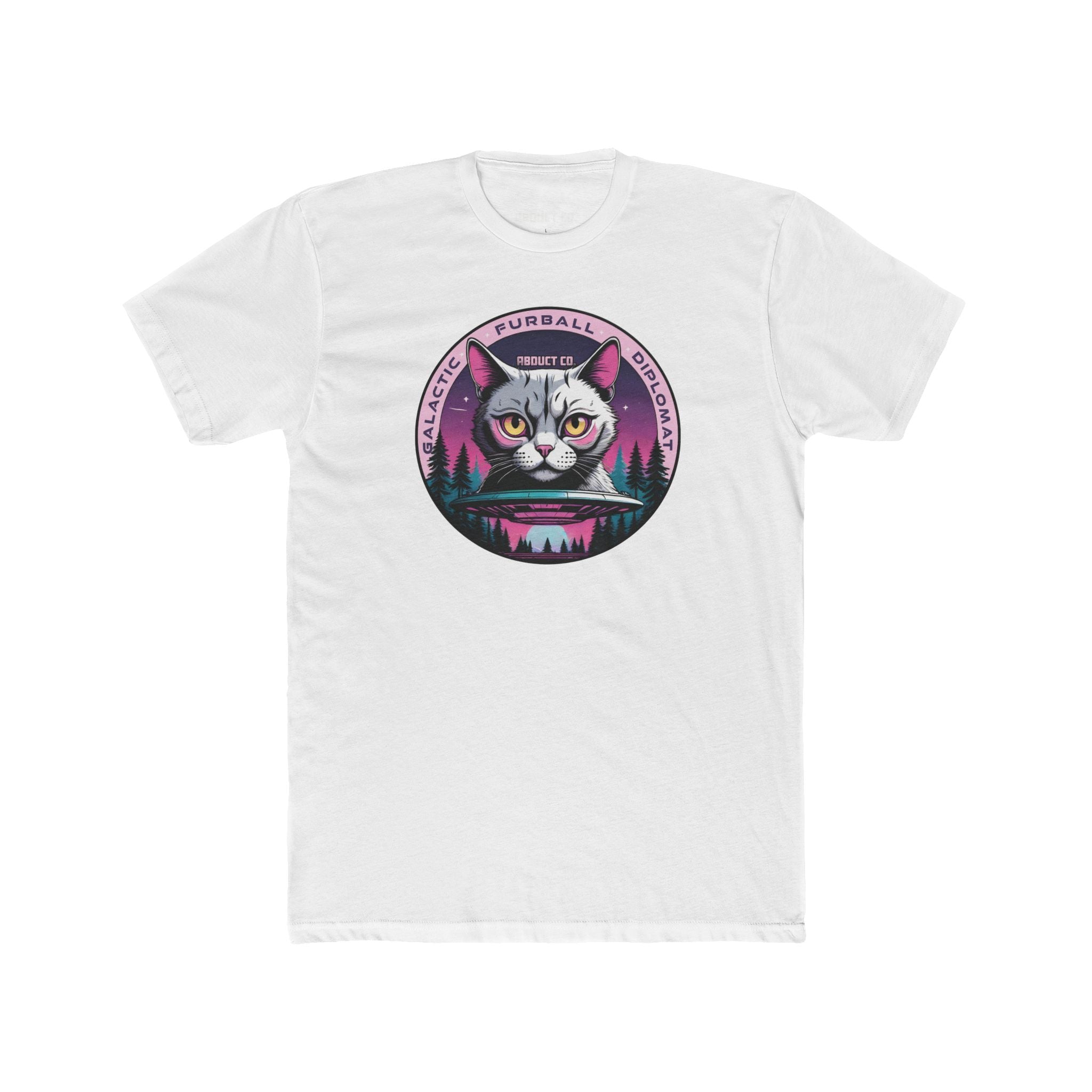 Galactic Furball Diplomat UFO Cat - Unisex Cotton Tee