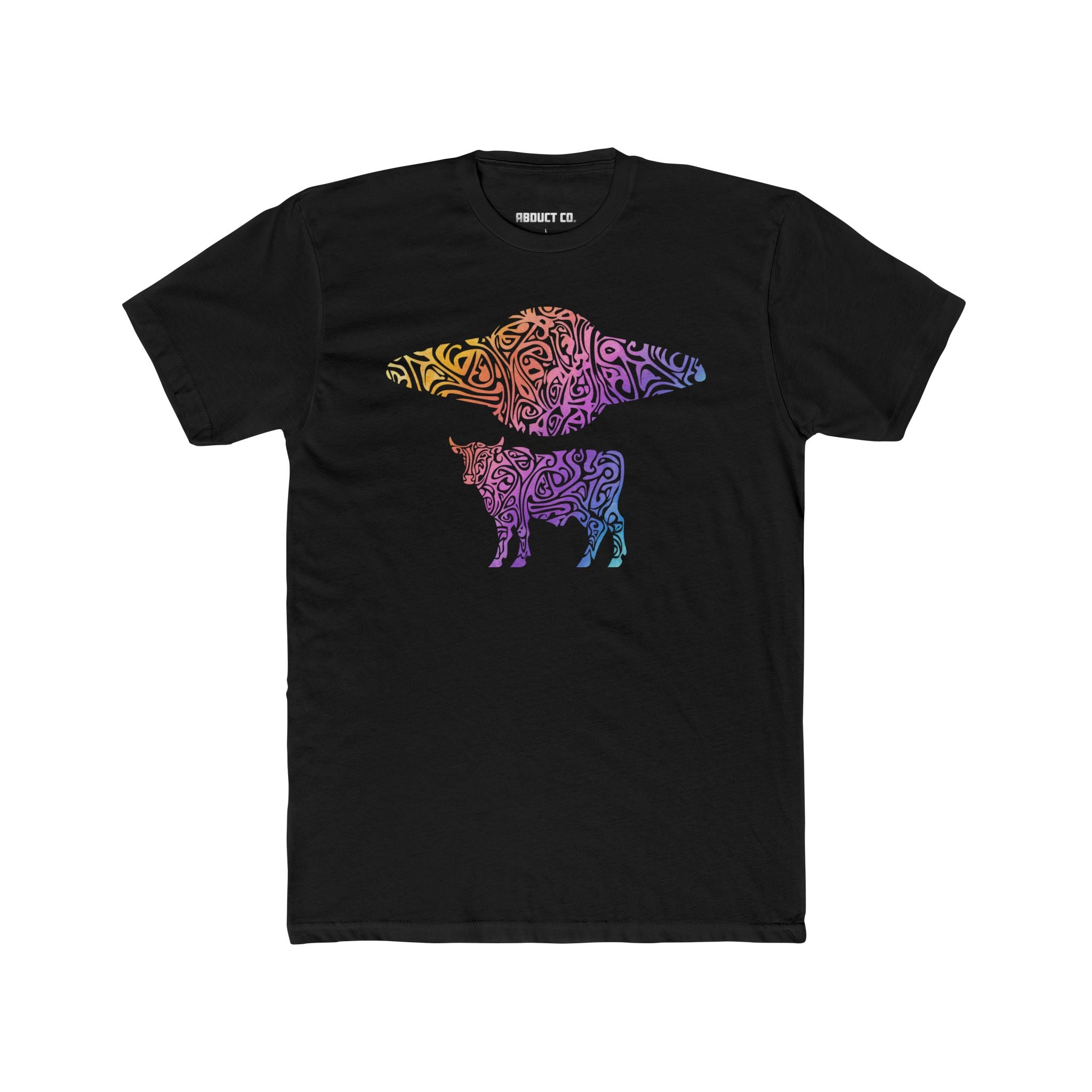 UFO Cow Unisex Cotton Art Tee