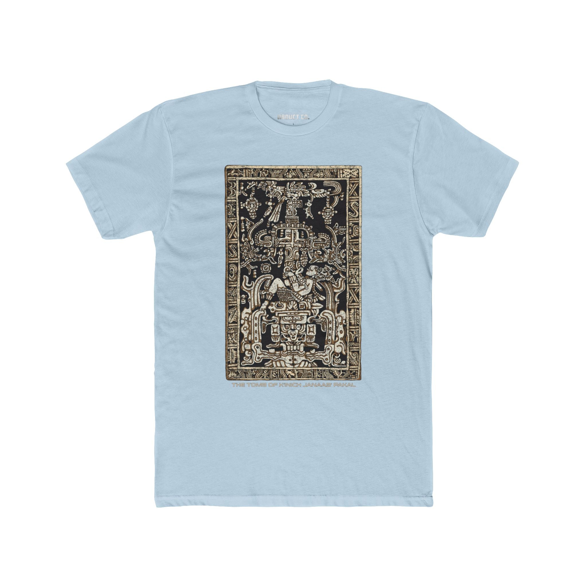 Tomb of Kʼinich Janaabʼ Pakal - Ancient Alien Astronaut Cotton Tee (dark)