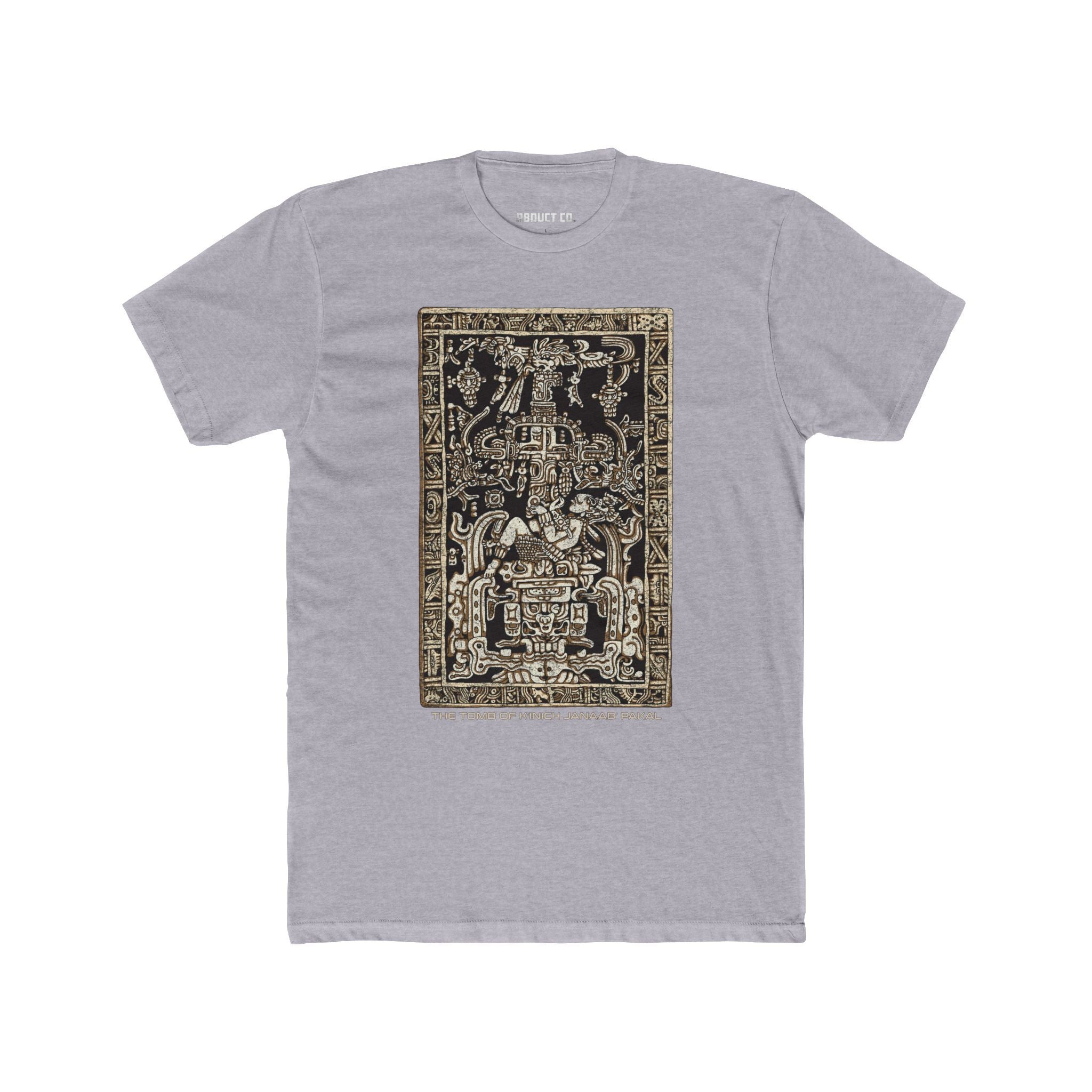 Tomb of Kʼinich Janaabʼ Pakal - Ancient Alien Astronaut Cotton Tee (dark)