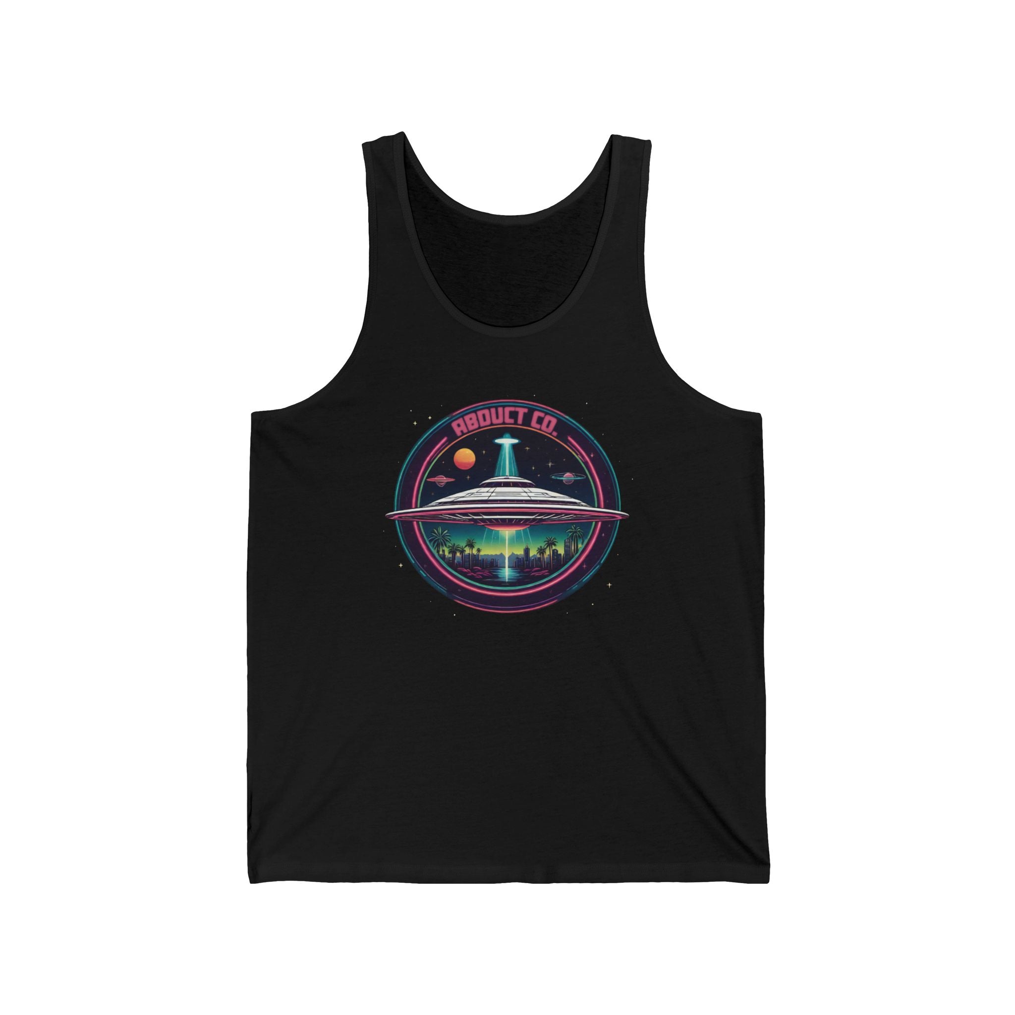 "SWAMP GAS MY ASS" UFO Art Cotton Unisex Tank Top