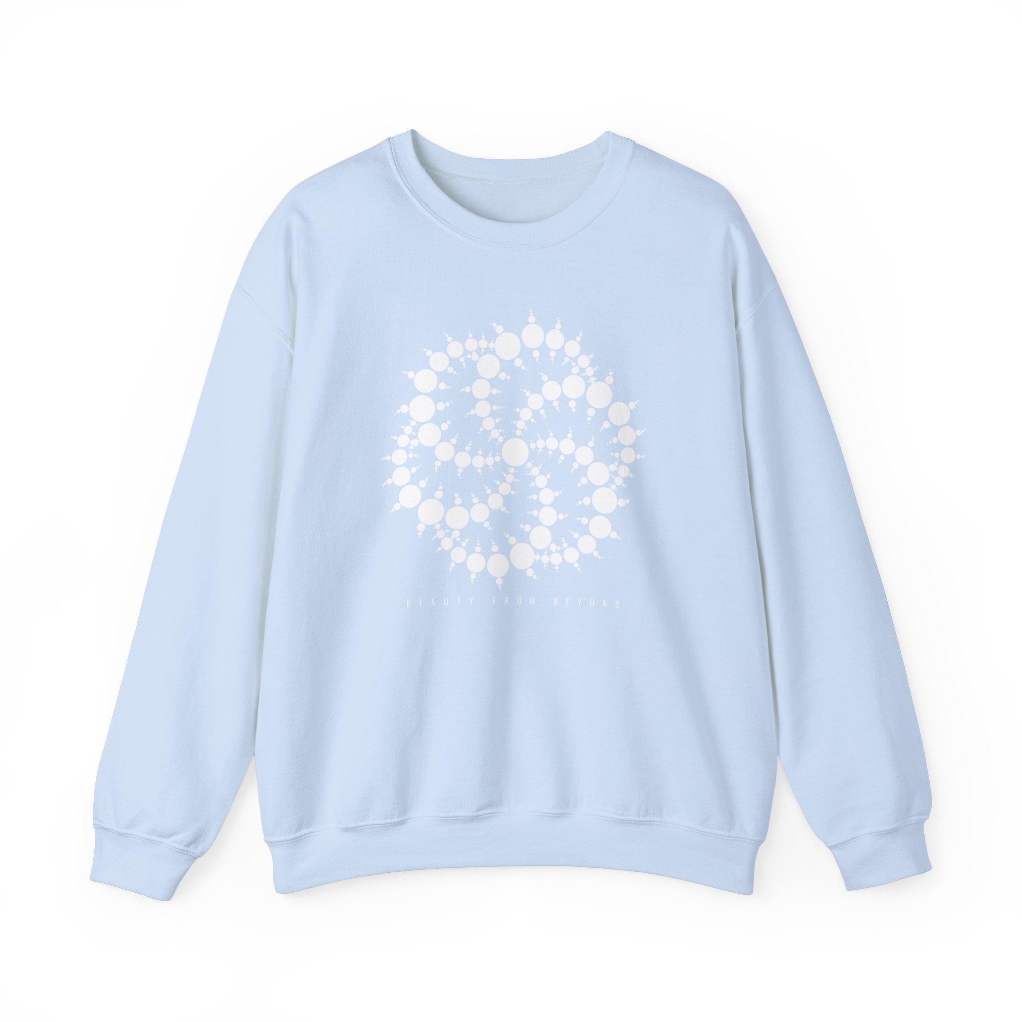 Crop Circle Sacred Geometry - Unisex Cotton Crewneck Sweater