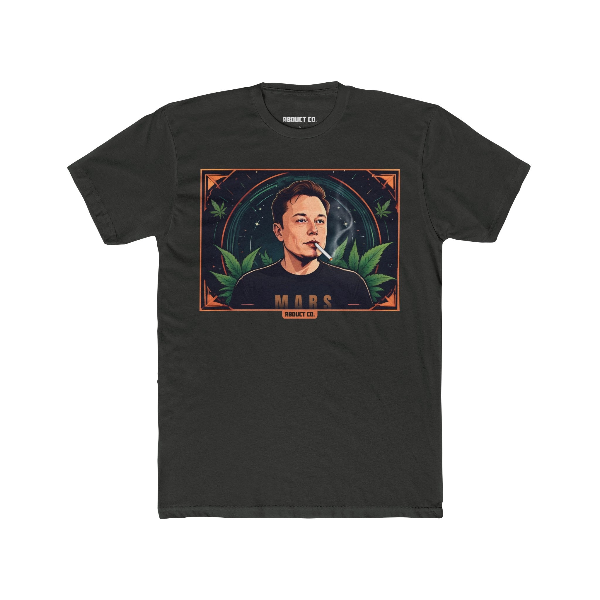 Elon Musk Weed Fitted Men's T-shirt