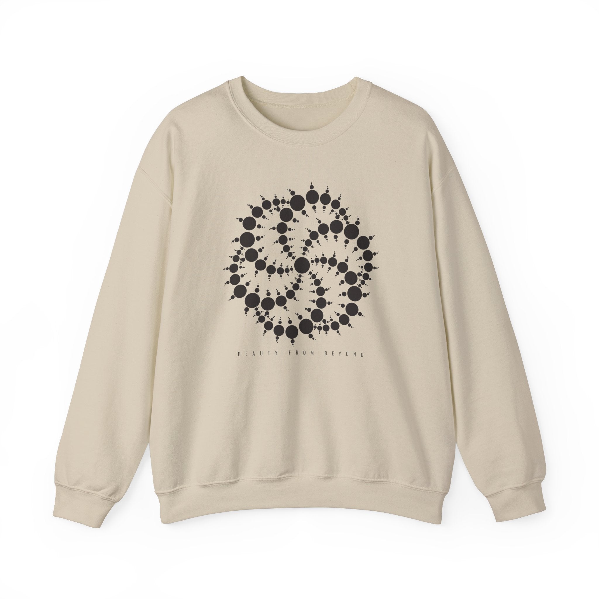 Crop Circle Sacred Geometry - Cotton Unisex Crewneck Sweatshirt