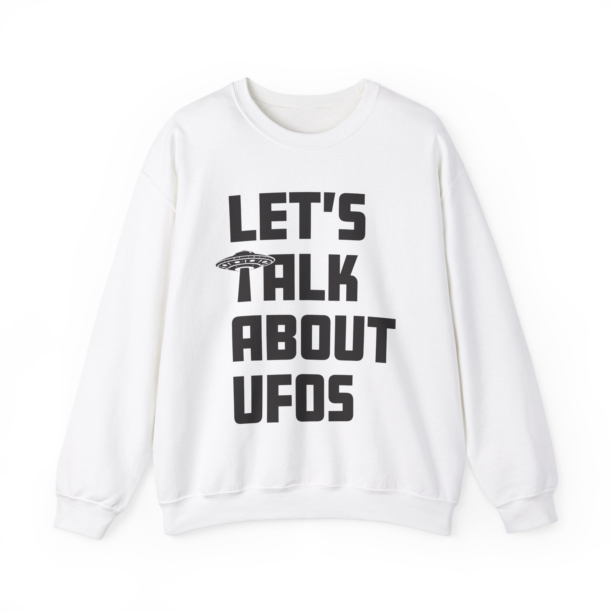 Lets Talk About UFOs - Cotton Crewneck Sweater