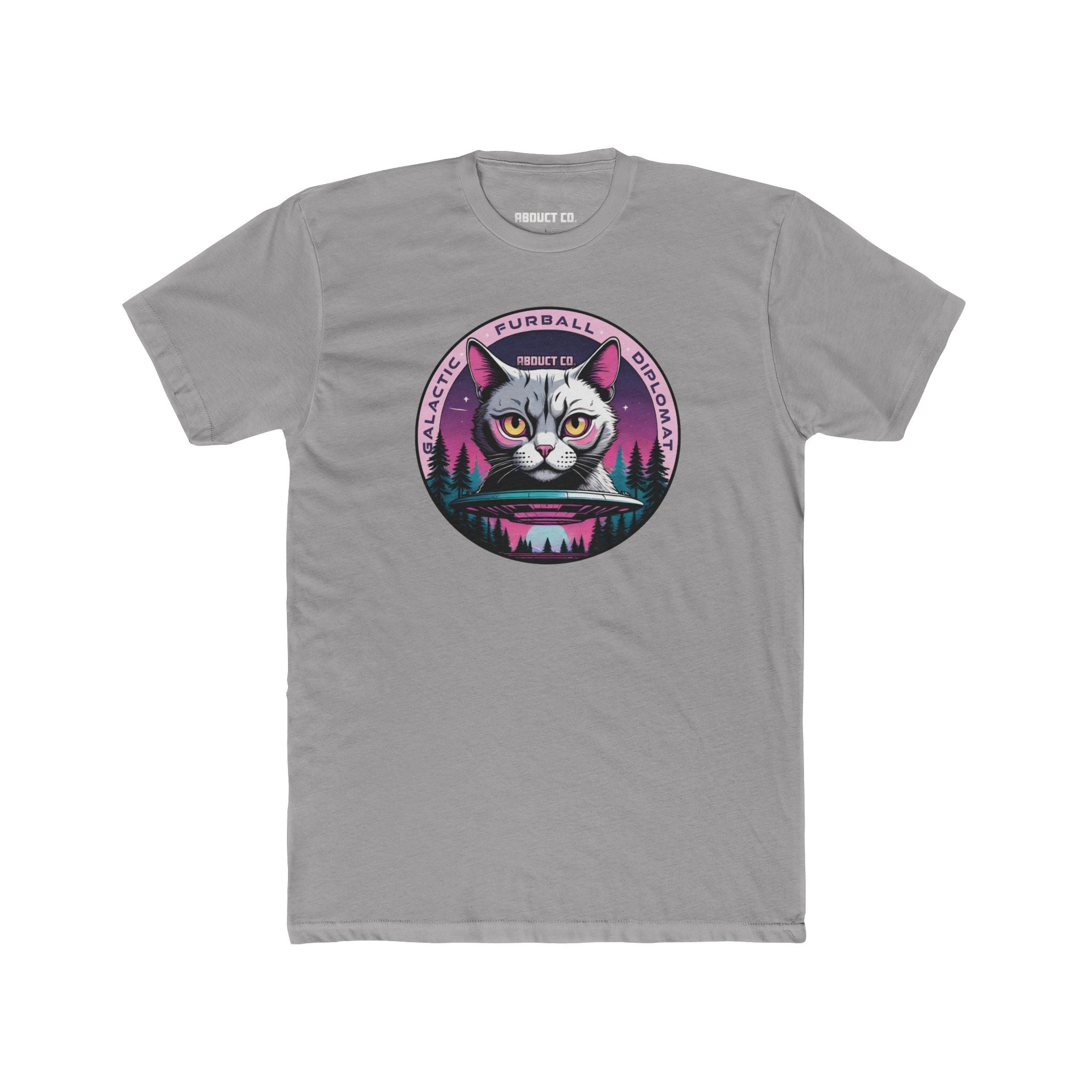 Galactic Furball Diplomat UFO Cat - Unisex Cotton Tee